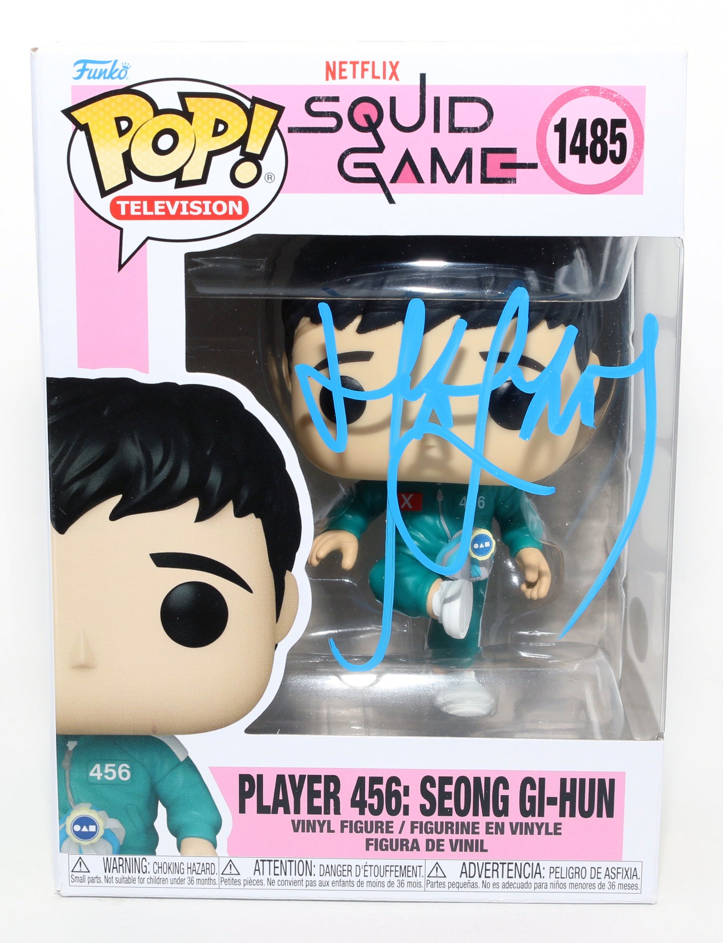 
                  
                    Lee Jung-jae as Seong Gi-Hun / Player 456 in Squid Game (JSA) Signed Funko POP! #1485
                  
                