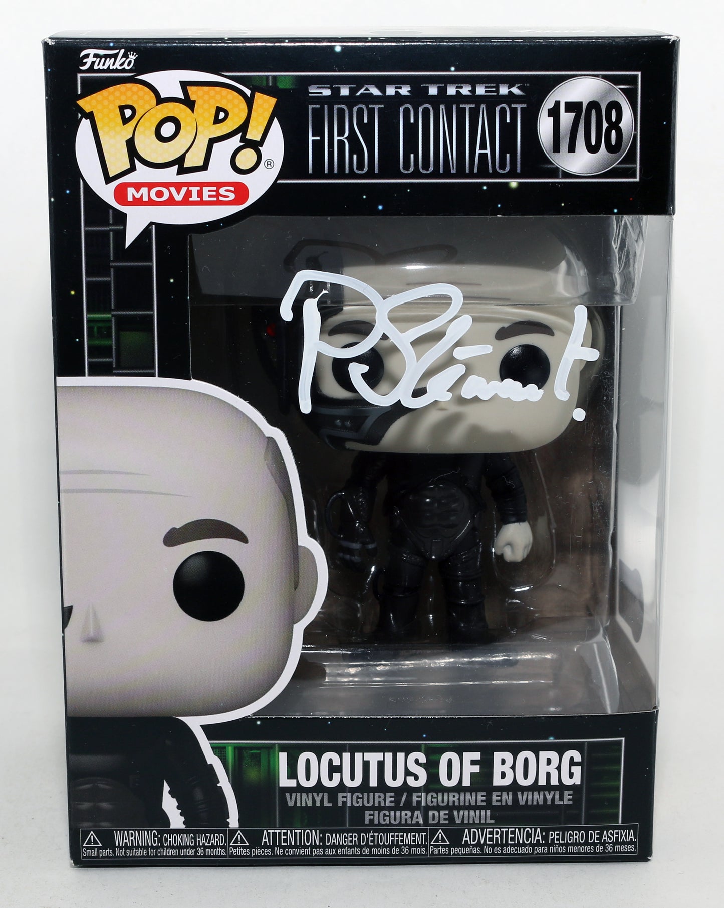 
                  
                    Patrick Stewart as Locutus of Borg in Star Trek: First Contact (Beckett Witnessed) Signed Funko POP! #1708
                  
                