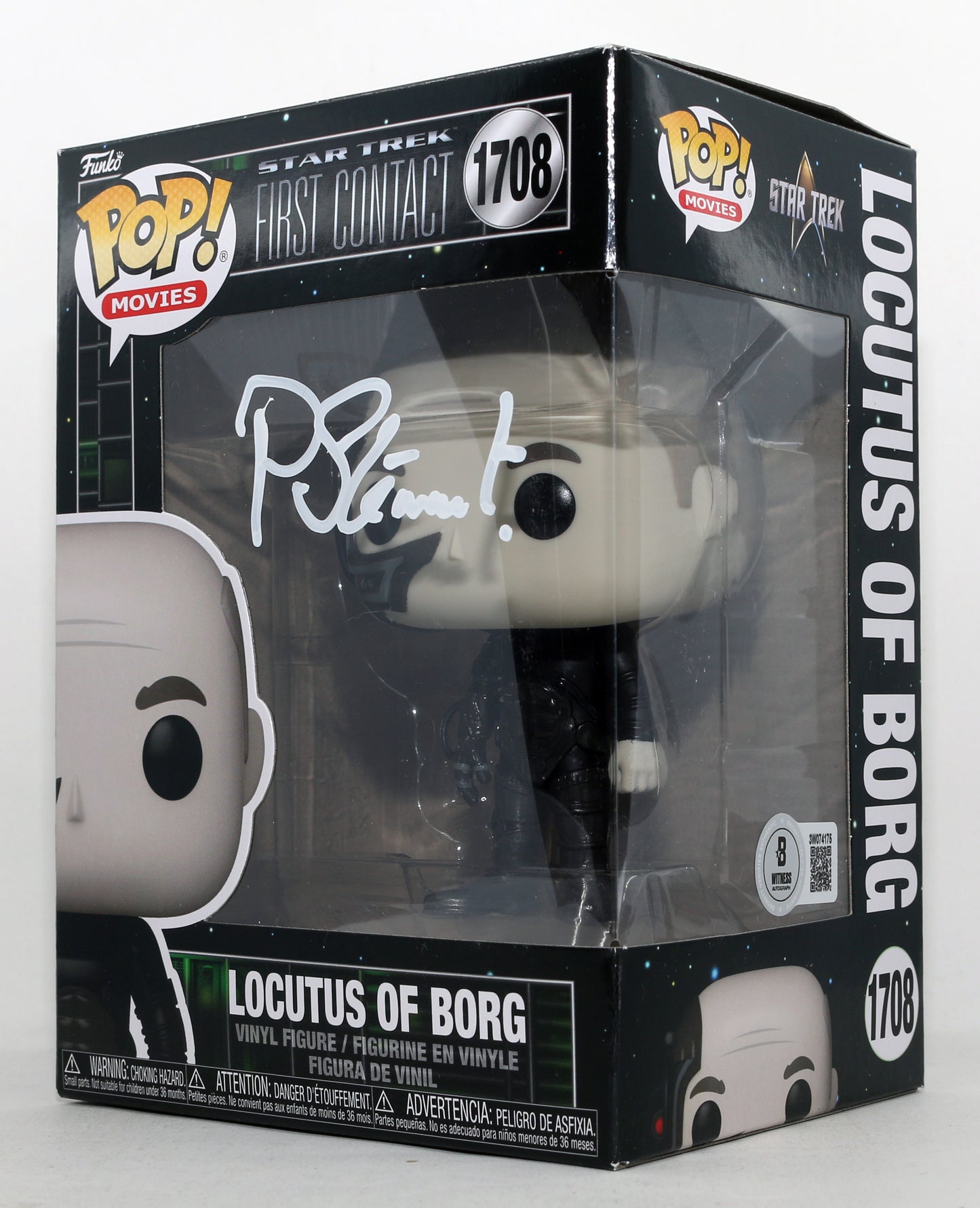 
                  
                    Patrick Stewart as Locutus of Borg in Star Trek: First Contact (Beckett Witnessed) Signed Funko POP! #1708
                  
                