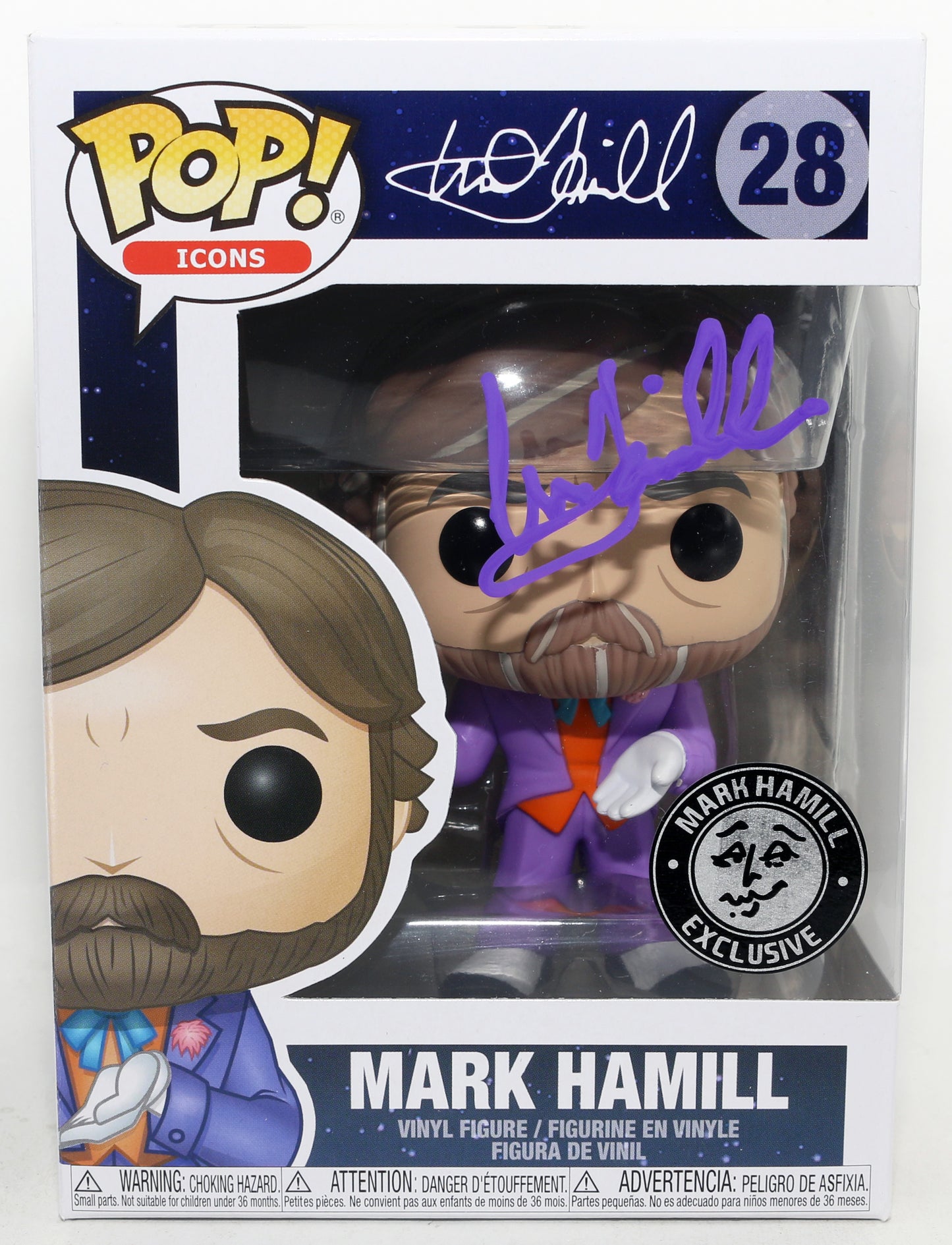 
                  
                    Kevin Conroy as Batman & Mark Hamill as The Joker in Batman: The Animated Series (JSA / Official Pix) Set of 2 Signed Funko POP! #144 & #28 with Character Name
                  
                