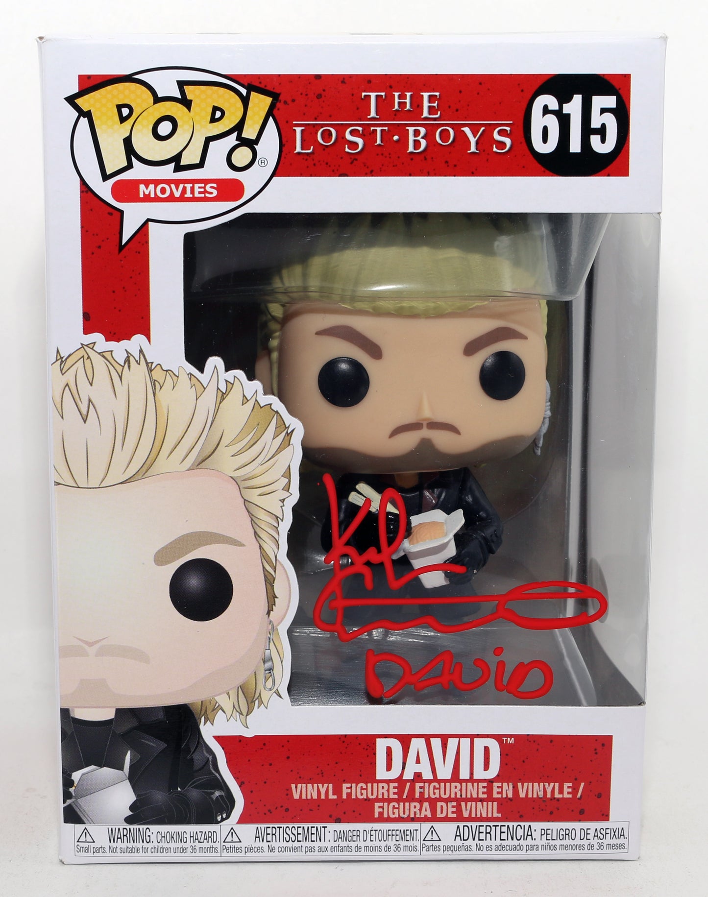 
                  
                    The Lost Boys (JSA) Funko POP! 5pc Set Cast Signed by Kiefer Sutherland, Jason Patric, Corey Feldman, & Jamison Newlander with Character Names
                  
                