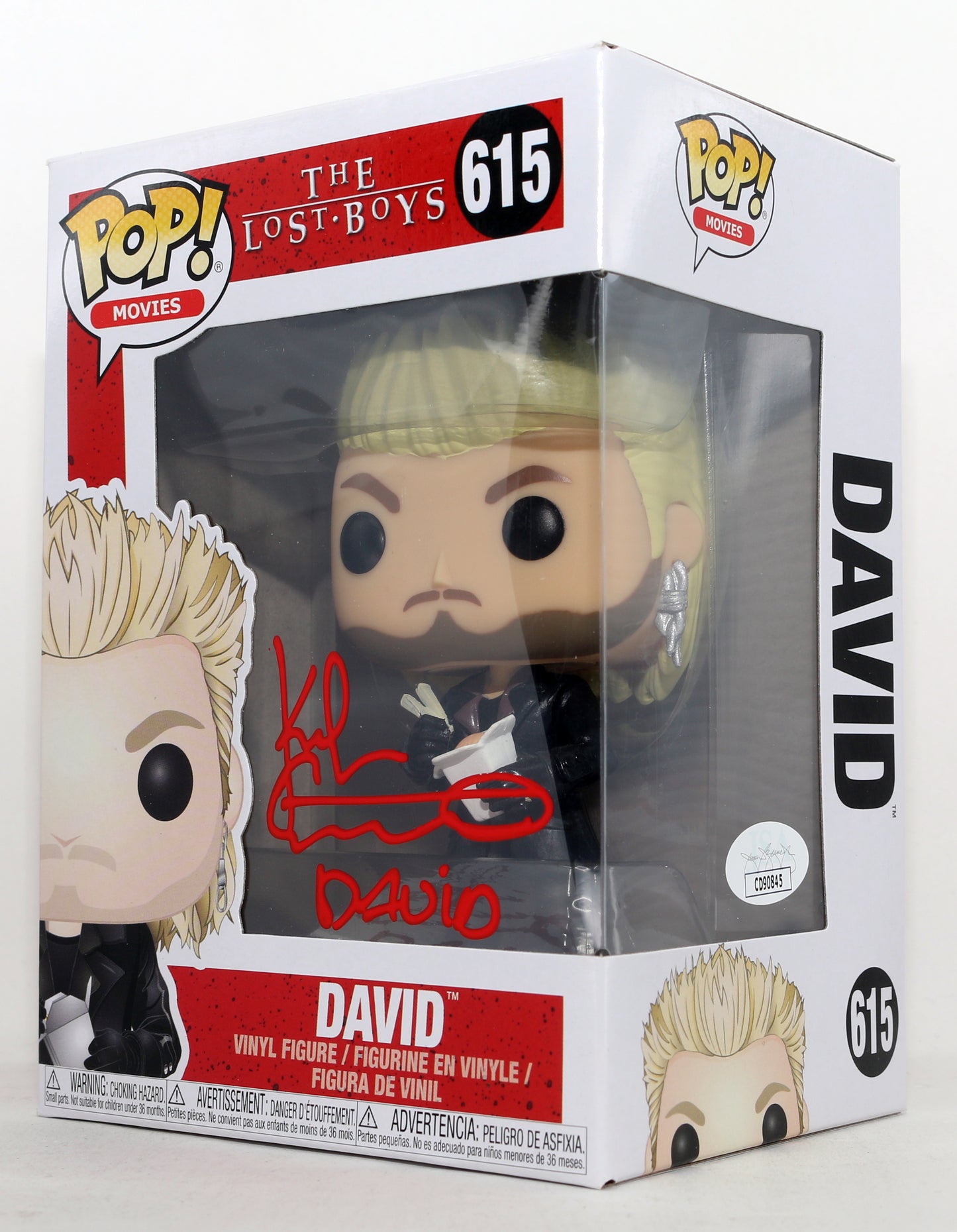 
                  
                    The Lost Boys (JSA) Funko POP! 5pc Set Cast Signed by Kiefer Sutherland, Jason Patric, Corey Feldman, & Jamison Newlander with Character Names
                  
                