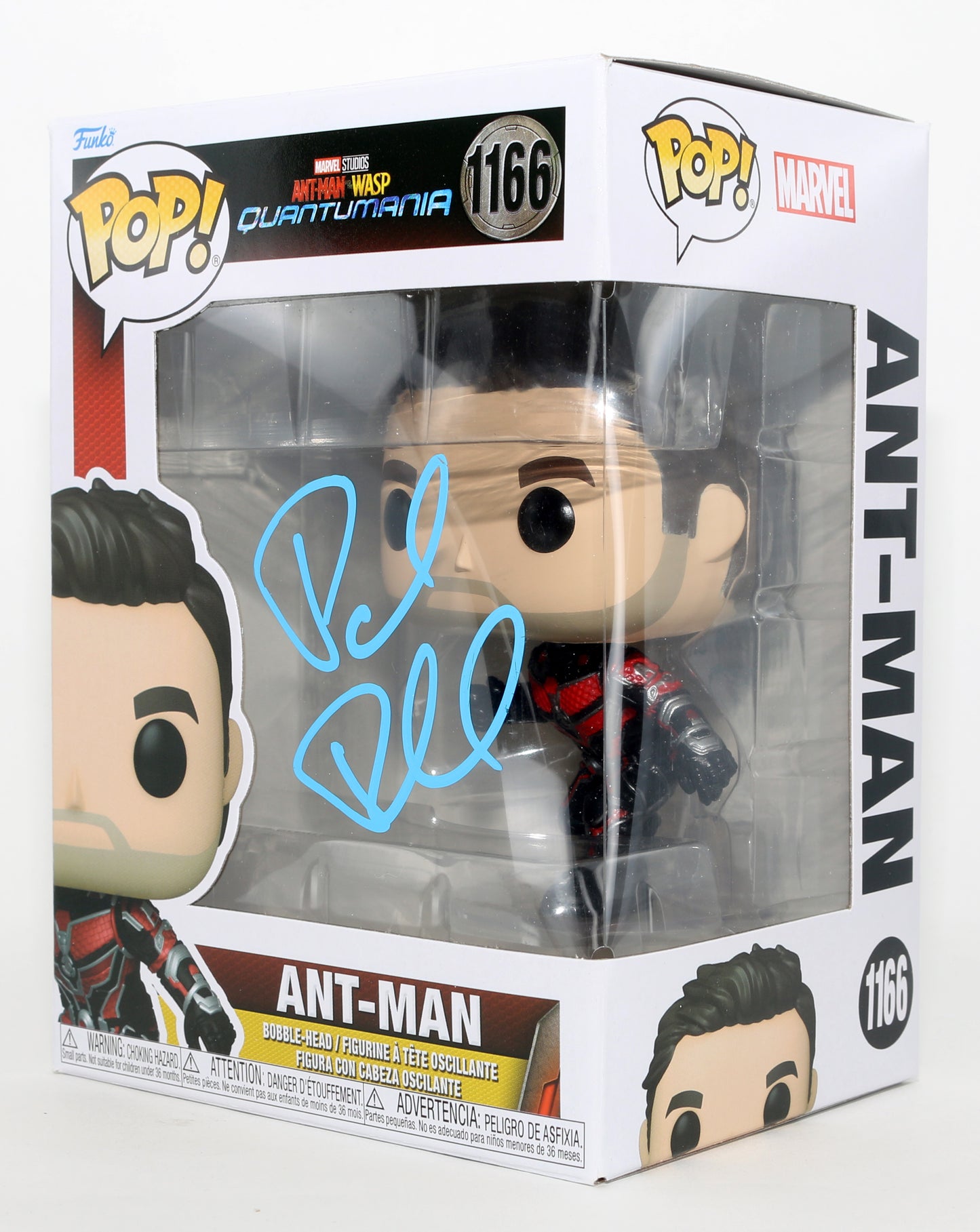 
                  
                    Paul Rudd as Scott Lang / Ant-Man in Ant-Man & The Wasp: Quantumania Signed Funko POP! #1166
                  
                