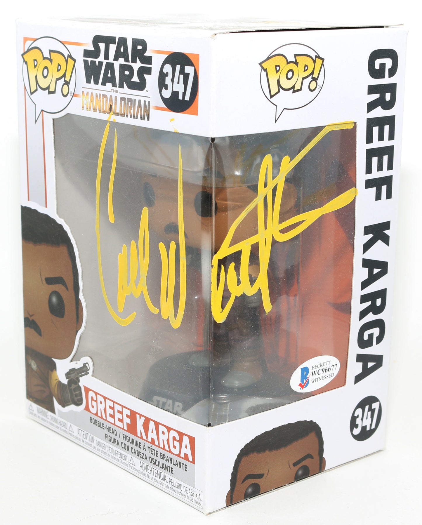 
                  
                    Carl Weathers as Greef Carga in Star Wars: The Mandalorian (Beckett) Signed Funko POP! #347
                  
                