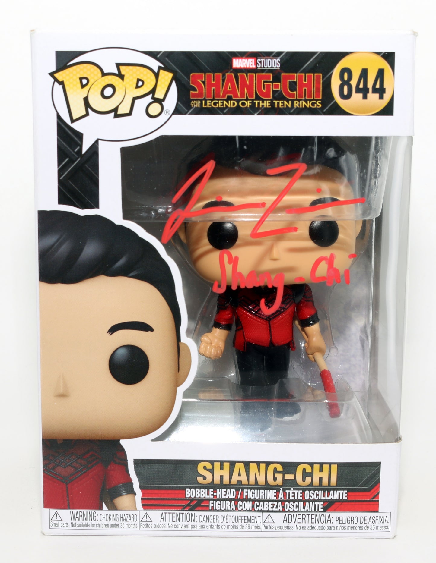 
                  
                    Simu Liu as Shang-Chi in Shang-Chi & the Legend of the Ten Rings Signed Funko POP! #844 with Character Name
                  
                
