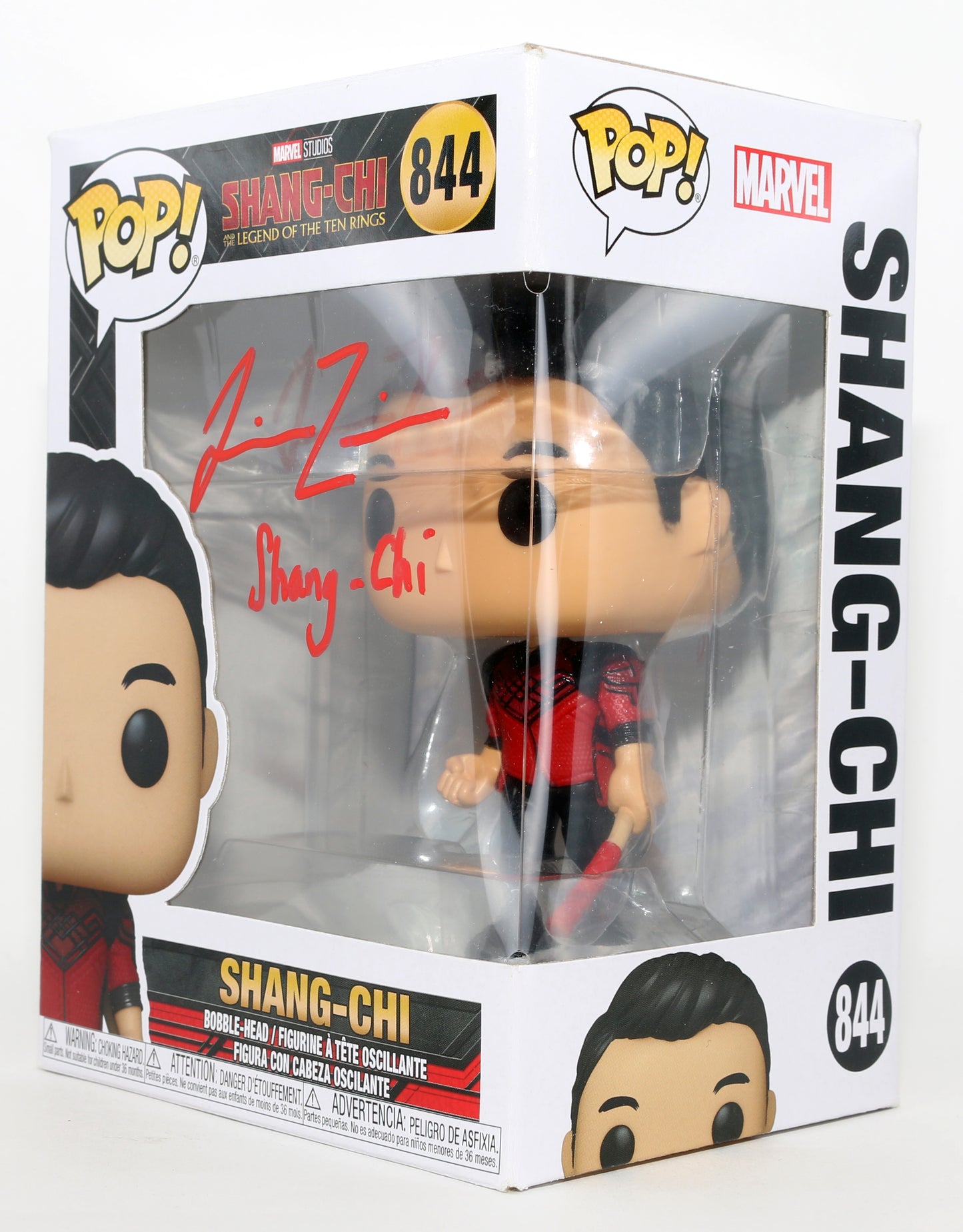 
                  
                    Simu Liu as Shang-Chi in Shang-Chi & the Legend of the Ten Rings Signed Funko POP! #844 with Character Name
                  
                
