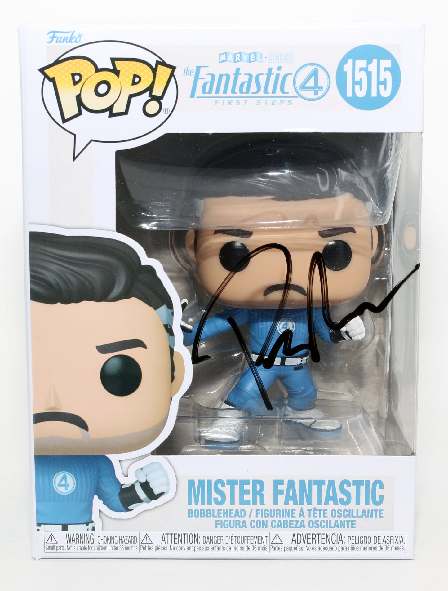 
                  
                    Pedro Pascal as Reed Richards / Mister Fantastic in The Fantastic Four: First Steps (JSA) Signed Funko POP! #1515
                  
                