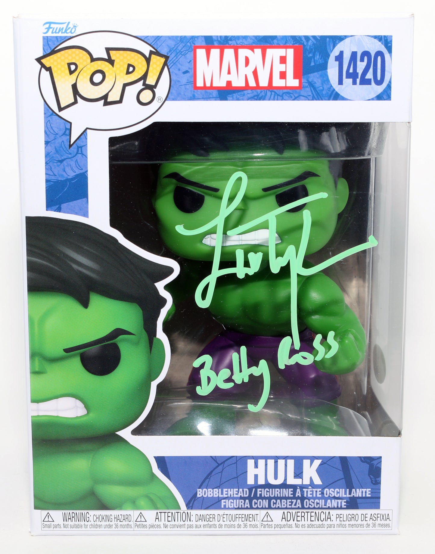 
                  
                    Liv Tyler as Betty Ross in The Incredible Hulk (JSA) Signed Funko POP! #1420 with Character Name
                  
                