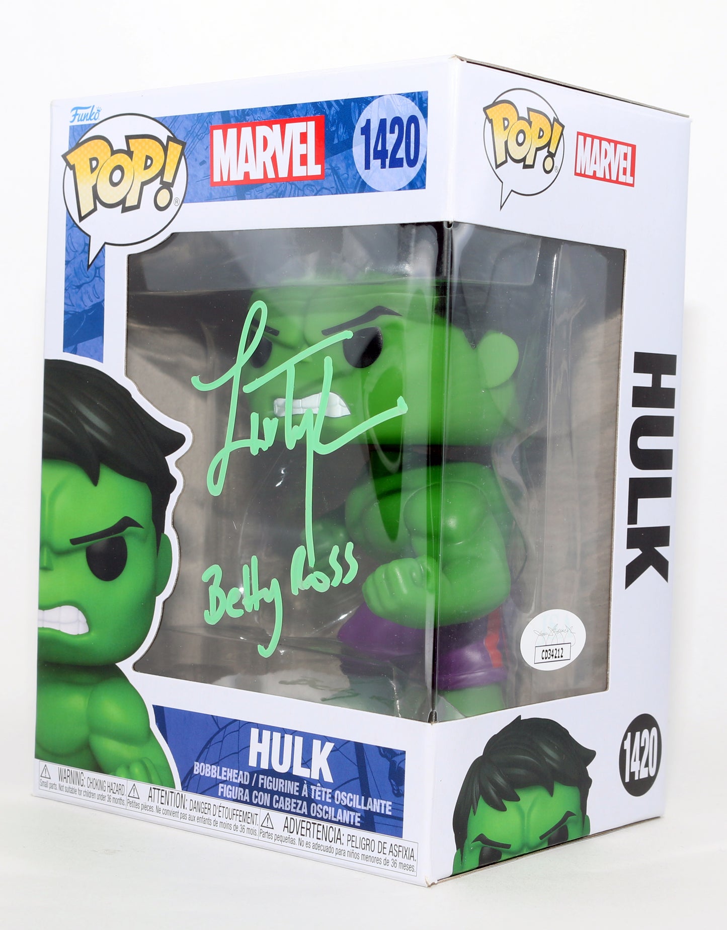 
                  
                    Liv Tyler as Betty Ross in The Incredible Hulk (JSA) Signed Funko POP! #1420 with Character Name
                  
                