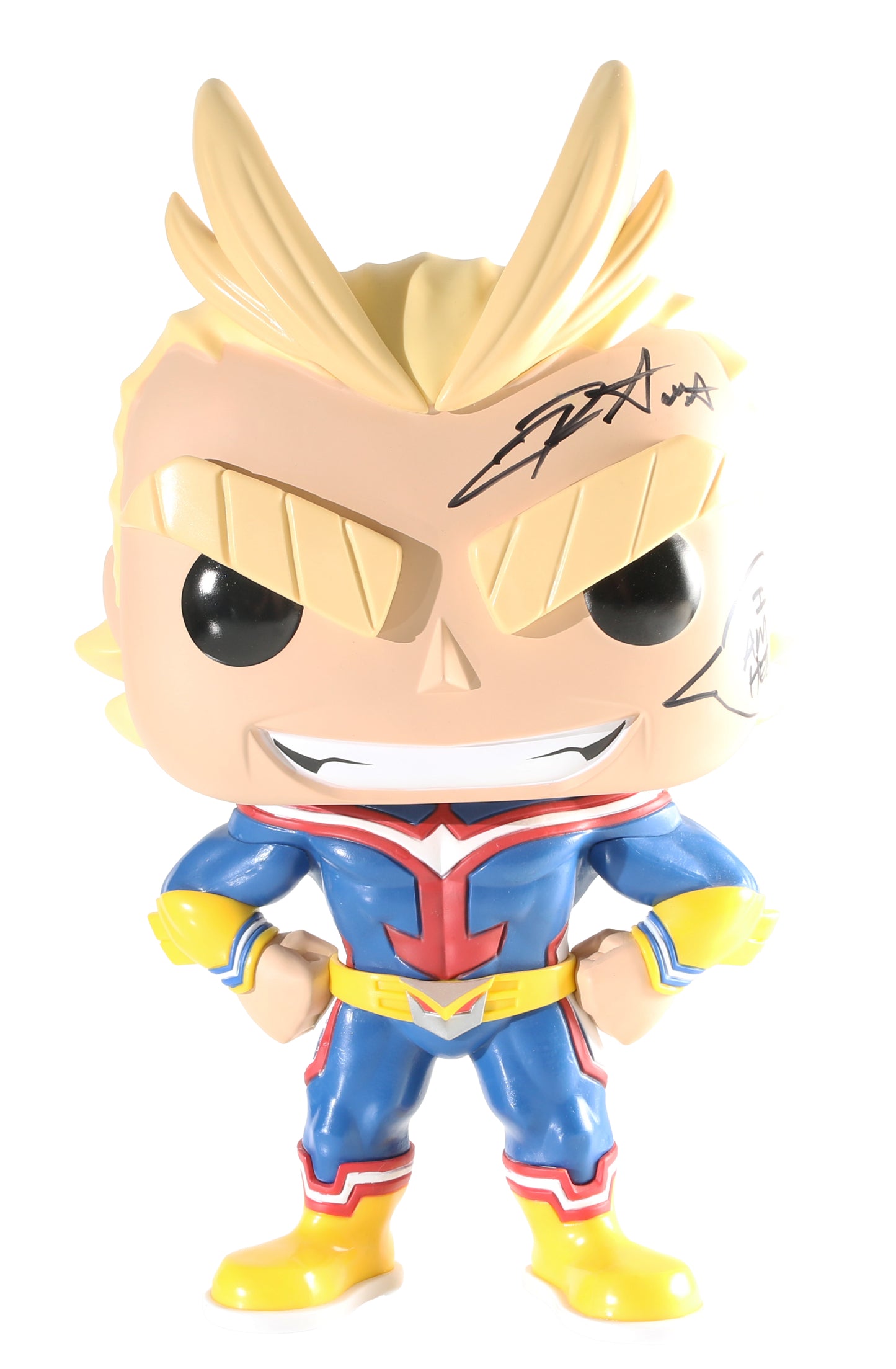 
                  
                    Christopher Sabat as All Might in My Hero Academia Signed Jumbo Funko POP! #1173 with Quote
                  
                