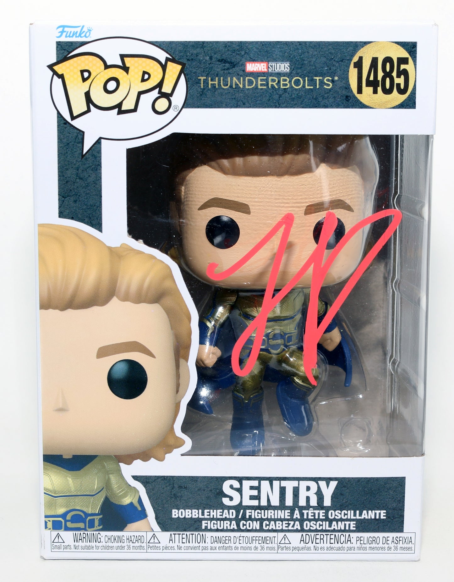 
                  
                    Lewis Pullman as Sentry in Thunderbolts* / The New Avengers (JSA) Signed Funko POP! #1485
                  
                