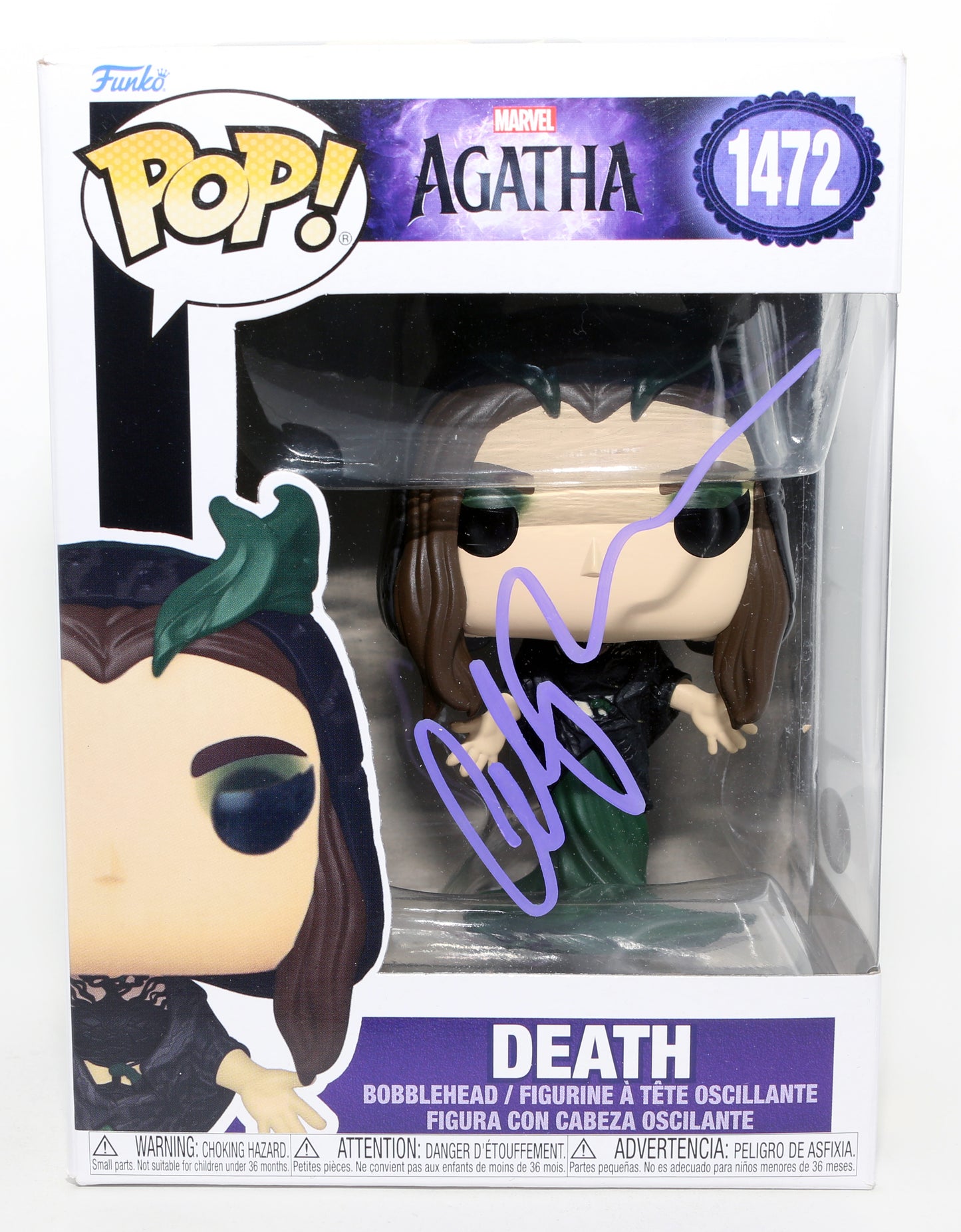 
                  
                    Aubrey Plaza as Death / Rio Vidal in Agatha All Along (JSA) Signed Funko POP! #1472
                  
                