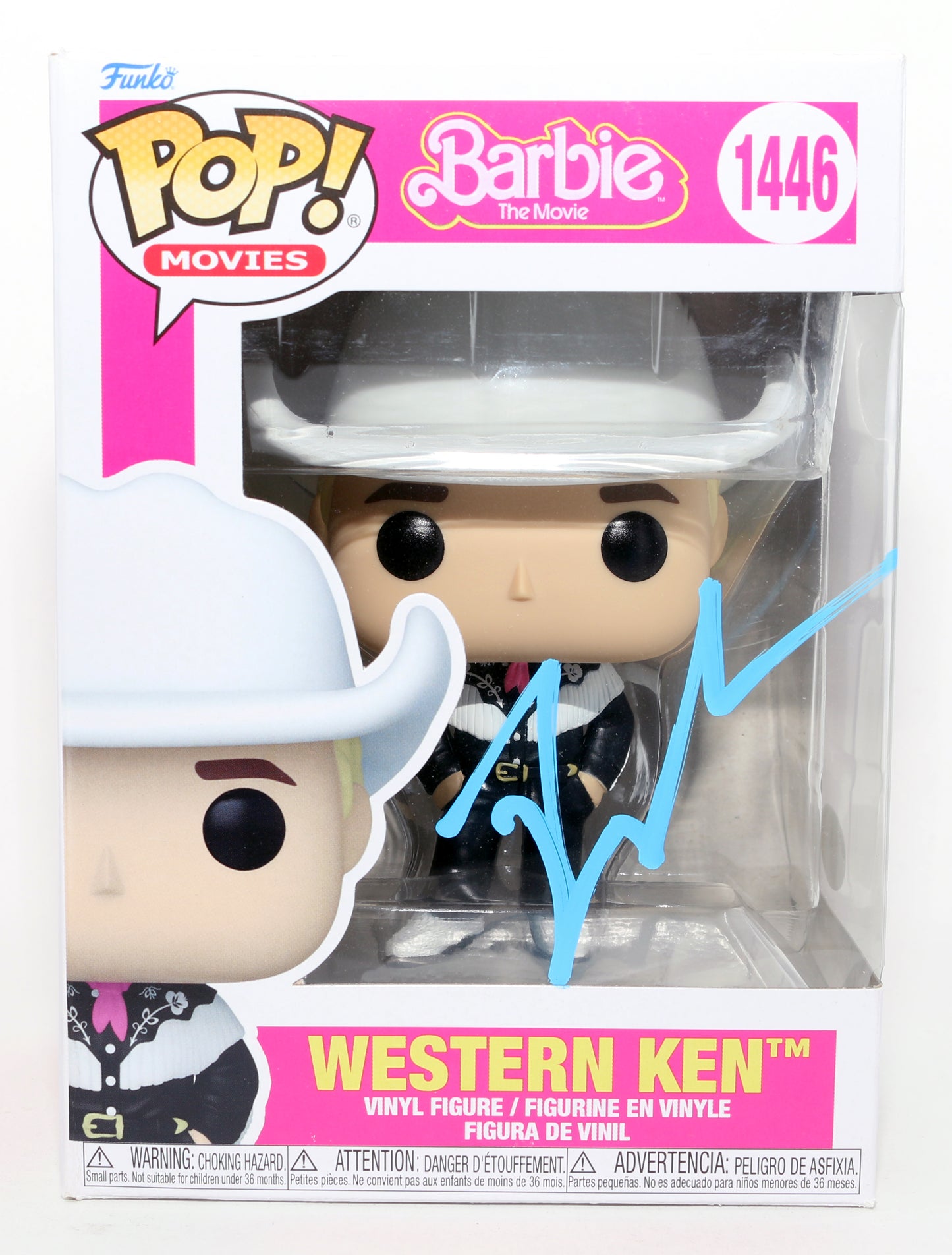 
                  
                    Ryan Gosling as Western Ken in Barbie: The Movie (JSA) Signed Funko POP! #1446
                  
                