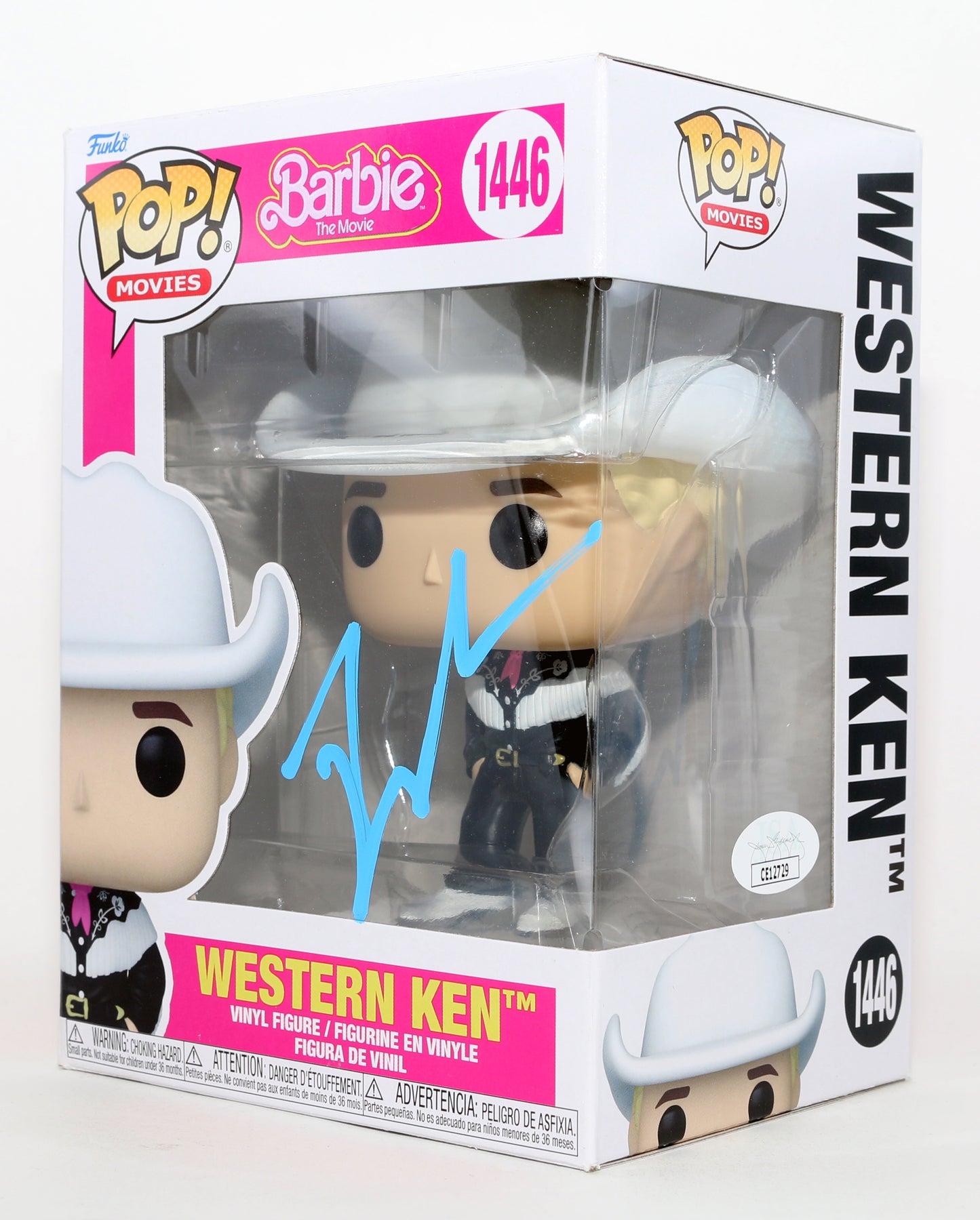 
                  
                    Ryan Gosling as Western Ken in Barbie: The Movie (JSA) Signed Funko POP! #1446
                  
                