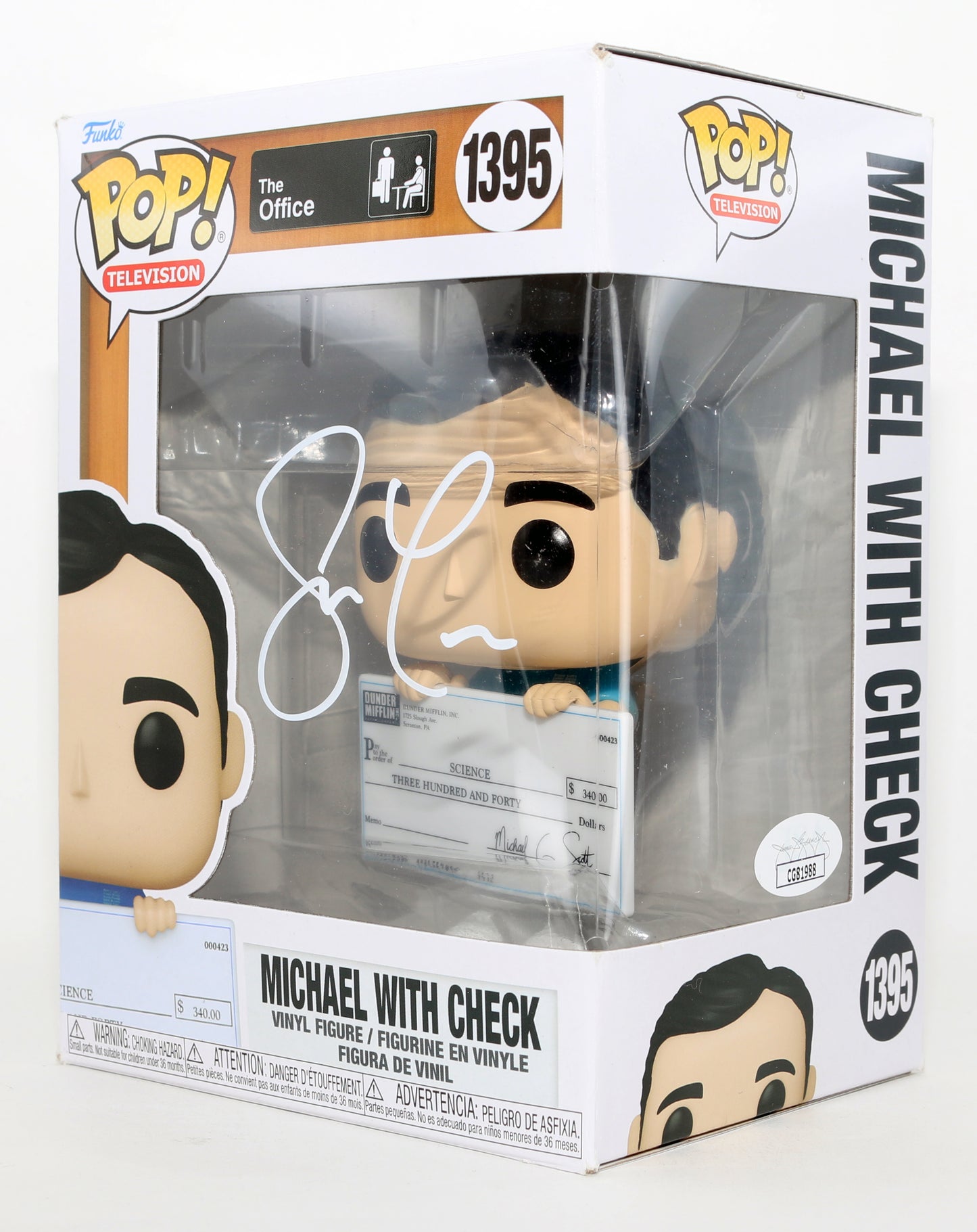 
                  
                    Steve Carell as Michael Scott in The Office (JSA) Signed Funko POP! #1395
                  
                