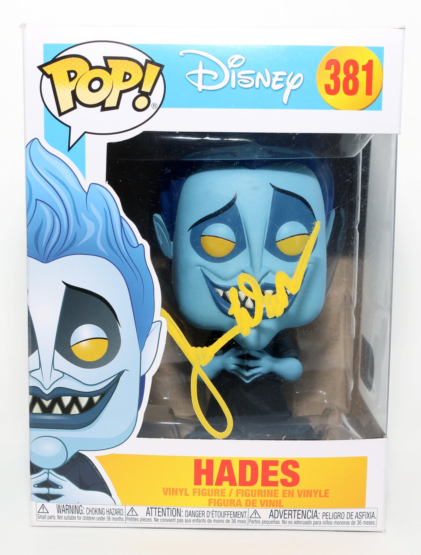 
                  
                    James Woods as Hades in Hercules (SWAU) Signed Funko POP! #381
                  
                