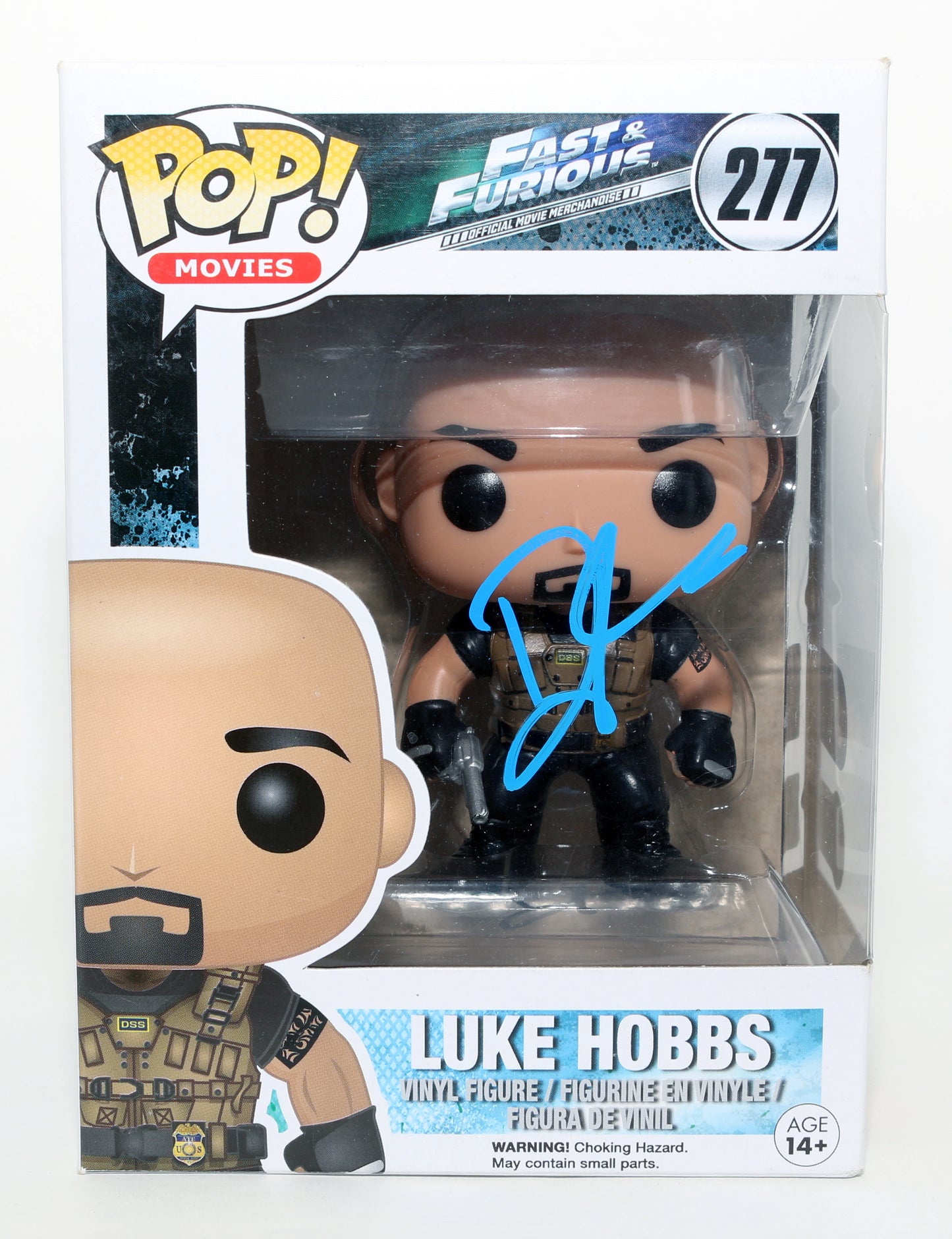 
                  
                    Dwayne 'The Rock' Johnson as Luke Hobbs in Fast & Furious (SWAU) Signed Funko POP! #277
                  
                