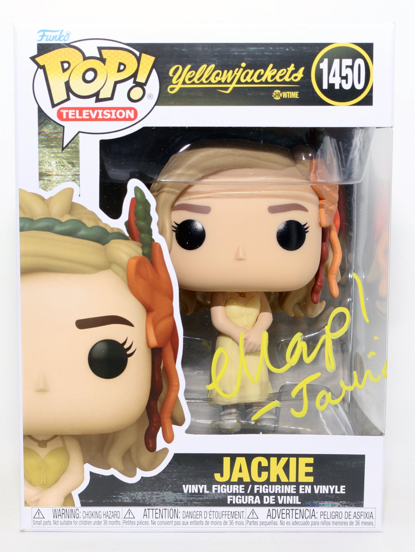 
                  
                    Ella Purnell as Jackie in Yellowjackets (JSA) Signed Funko POP! #1450 with Character Name
                  
                