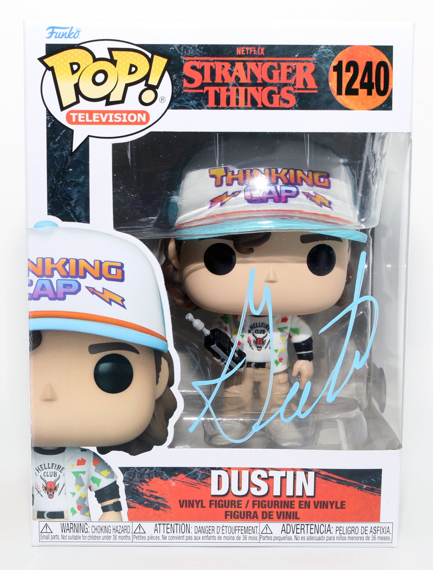 
                  
                    Gaten Matarazzo as Dustin Henderson in Stranger Things (Beckett) Signed Funko POP! #1240
                  
                