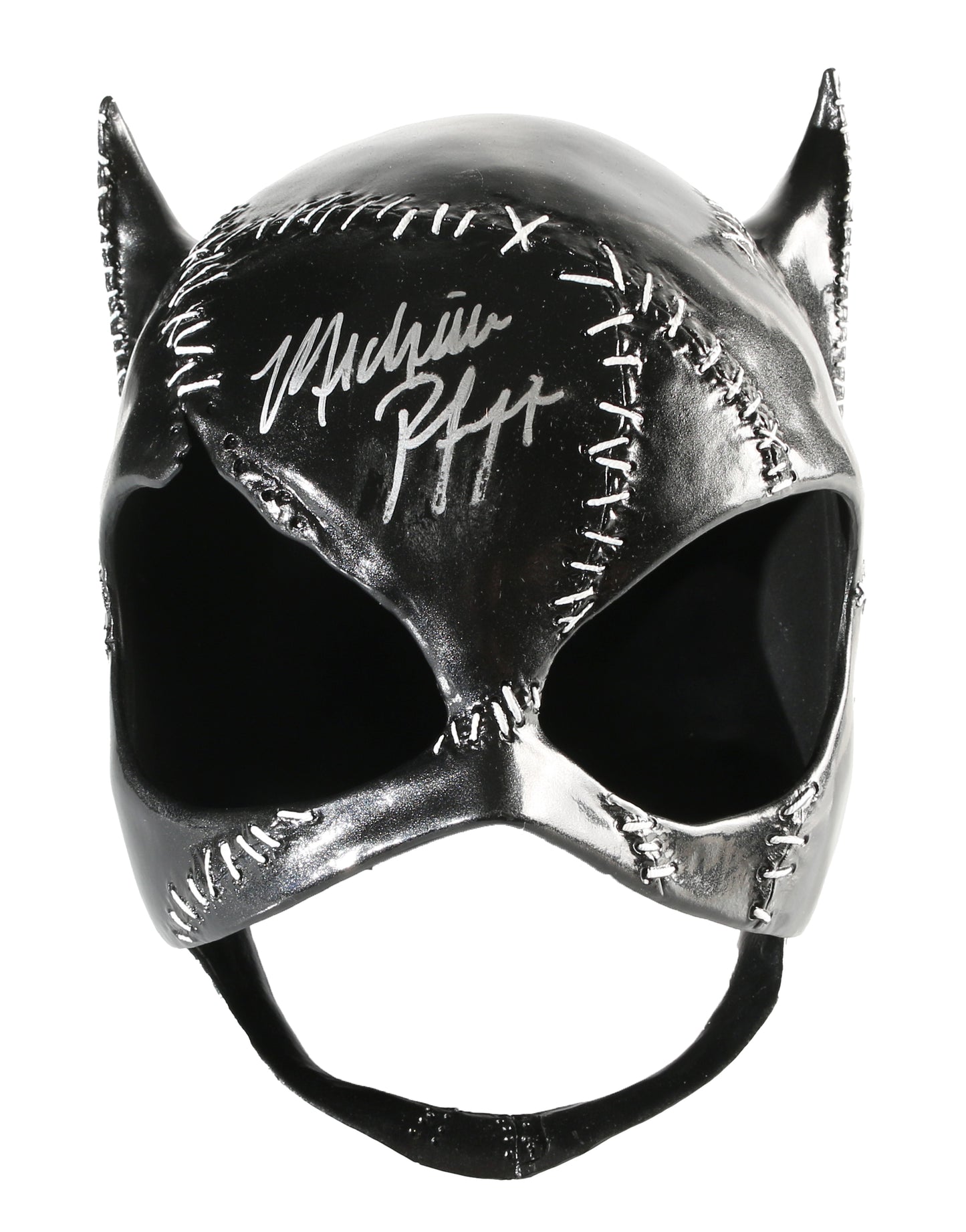 
                  
                    Michelle Pfeiffer as Catwoman in Tim Burton's Batman Returns Signed Prop Replica Mask
                  
                
