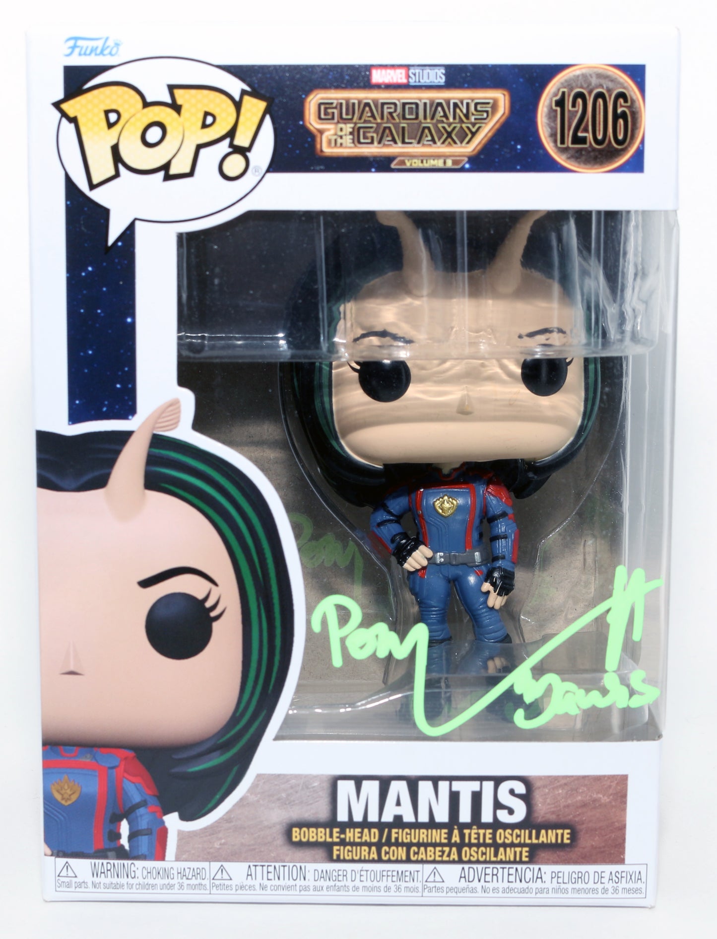 
                  
                    Pom Klementieff as Mantis in Guardians of the Galaxy Vol. 3 (JSA) Signed Funko POP! #1206 with Character Name
                  
                