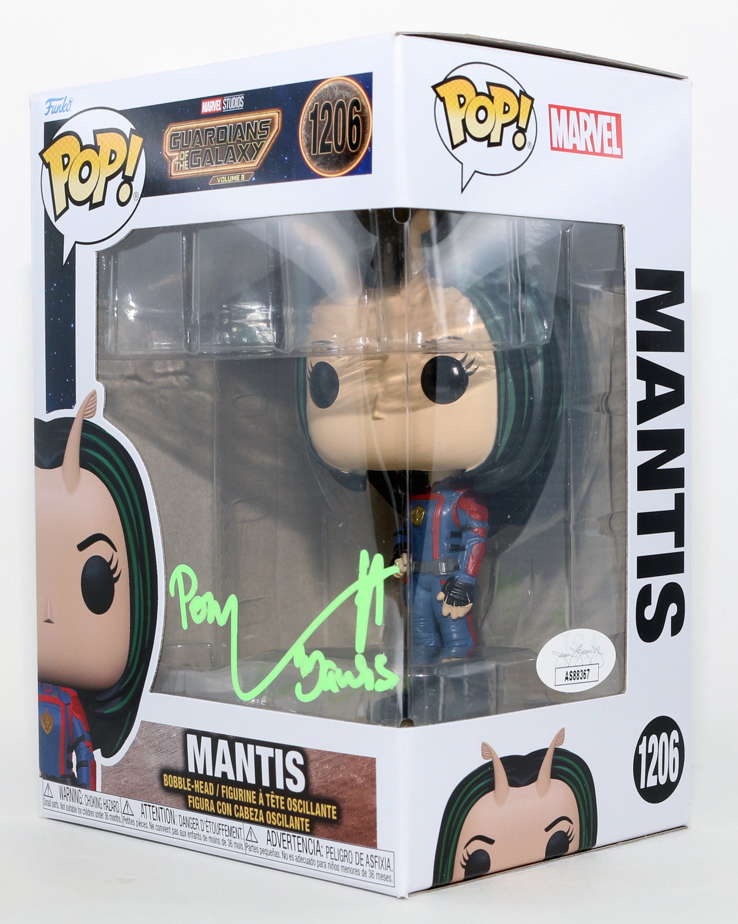 
                  
                    Pom Klementieff as Mantis in Guardians of the Galaxy Vol. 3 (JSA) Signed Funko POP! #1206 with Character Name
                  
                