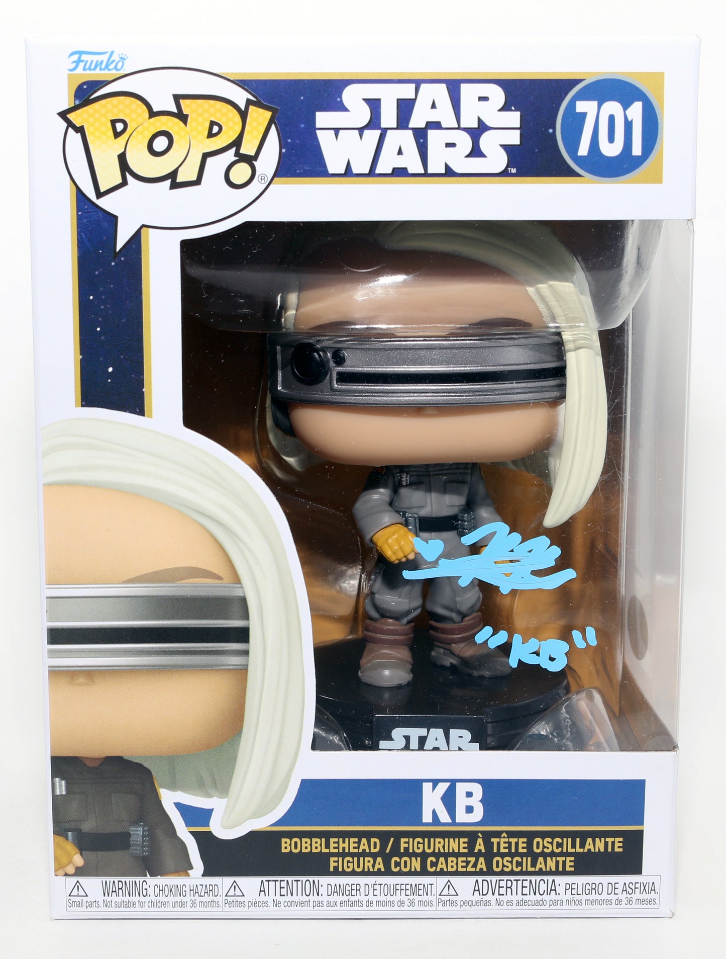 
                  
                    Kyriana Kratter as KB in Star Wars: Skeleton Crew (JSA) Signed Funko POP! #701 with Character Name
                  
                