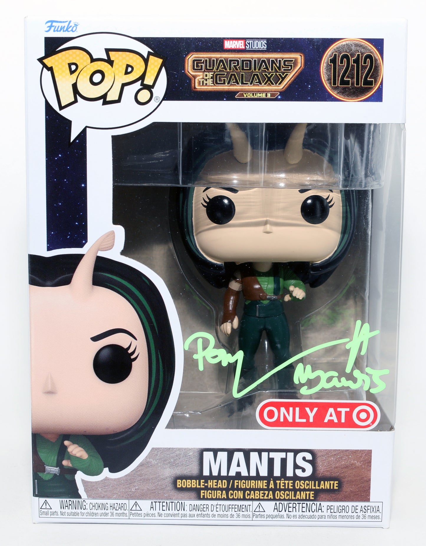 
                  
                    Pom Klementieff as Mantis in Guardians of the Galaxy Vol. 3 Target Exclusive Signed Funko POP! #1212 with Character Name
                  
                