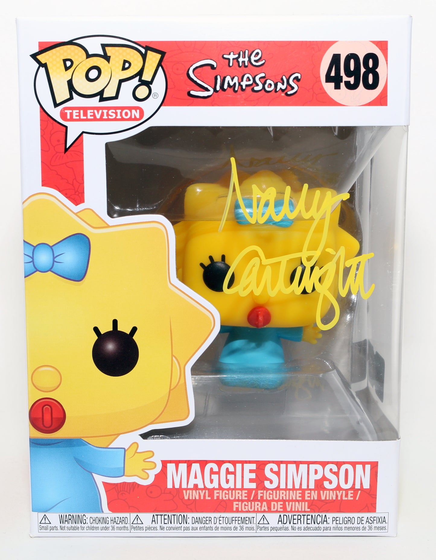 
                  
                    Nancy Cartwright as Maggie in The Simpsons Signed Funko POP! #498
                  
                