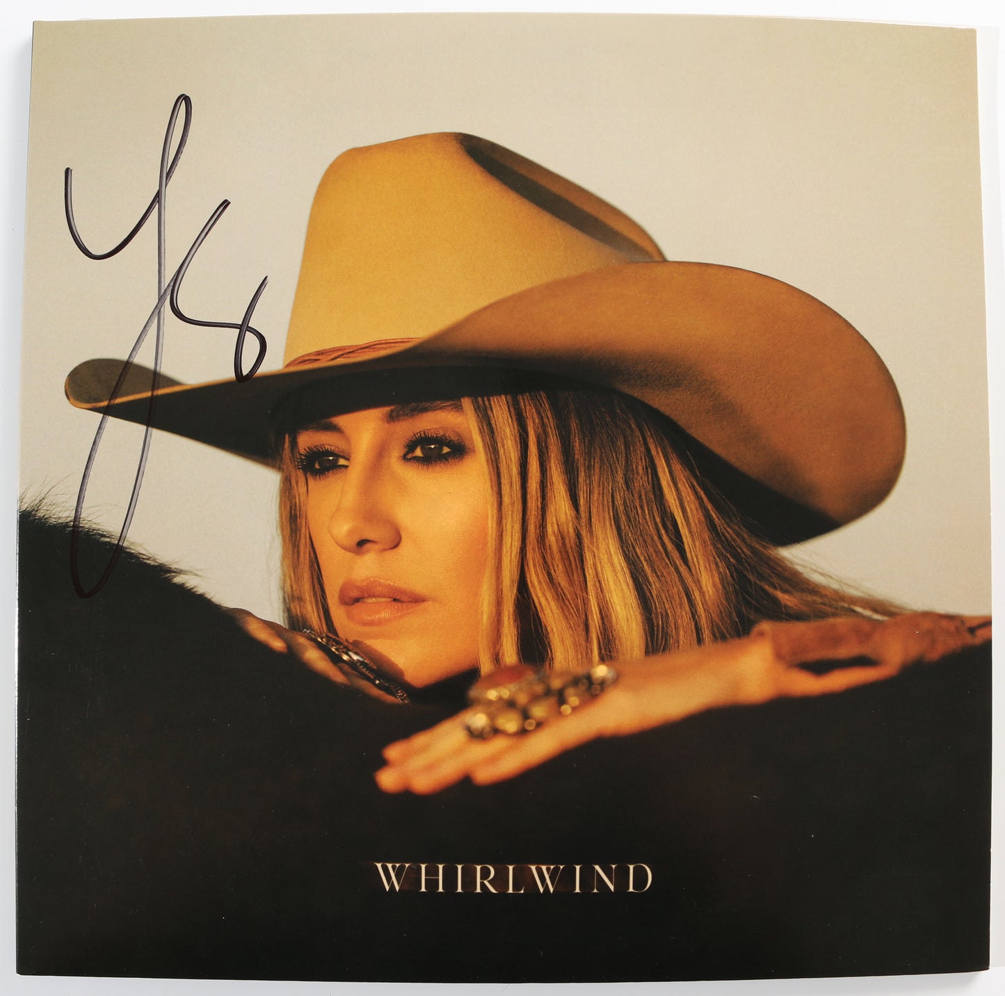 
                  
                    Whirlwind 12" Vinyl LP Record Sleeve Signed by Country Singer Lainey Wilson
                  
                