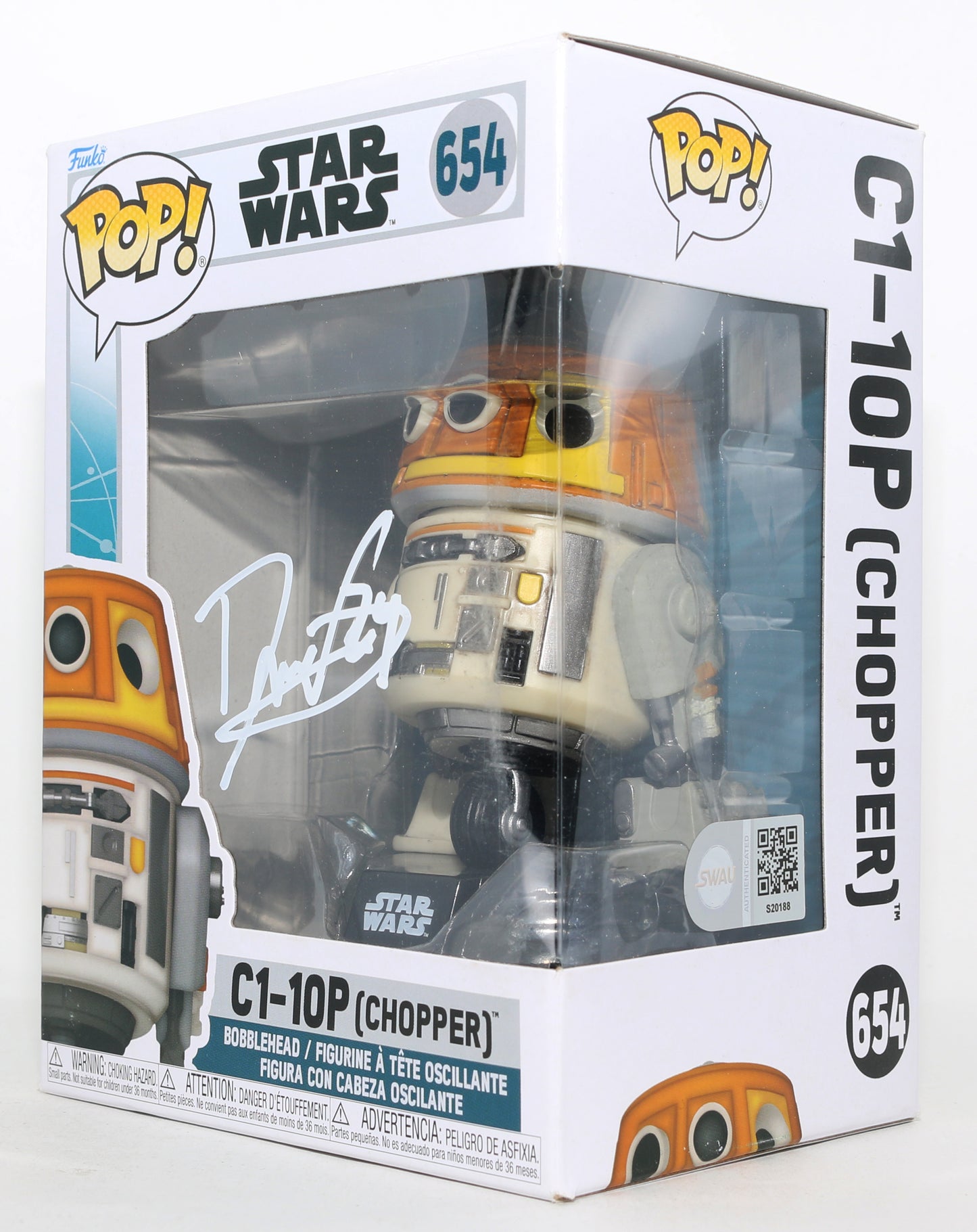 
                  
                    Dave Filoni as Chopper / Creator of Star Wars: Rebels (SWAU) Signed Funko POP! #133
                  
                