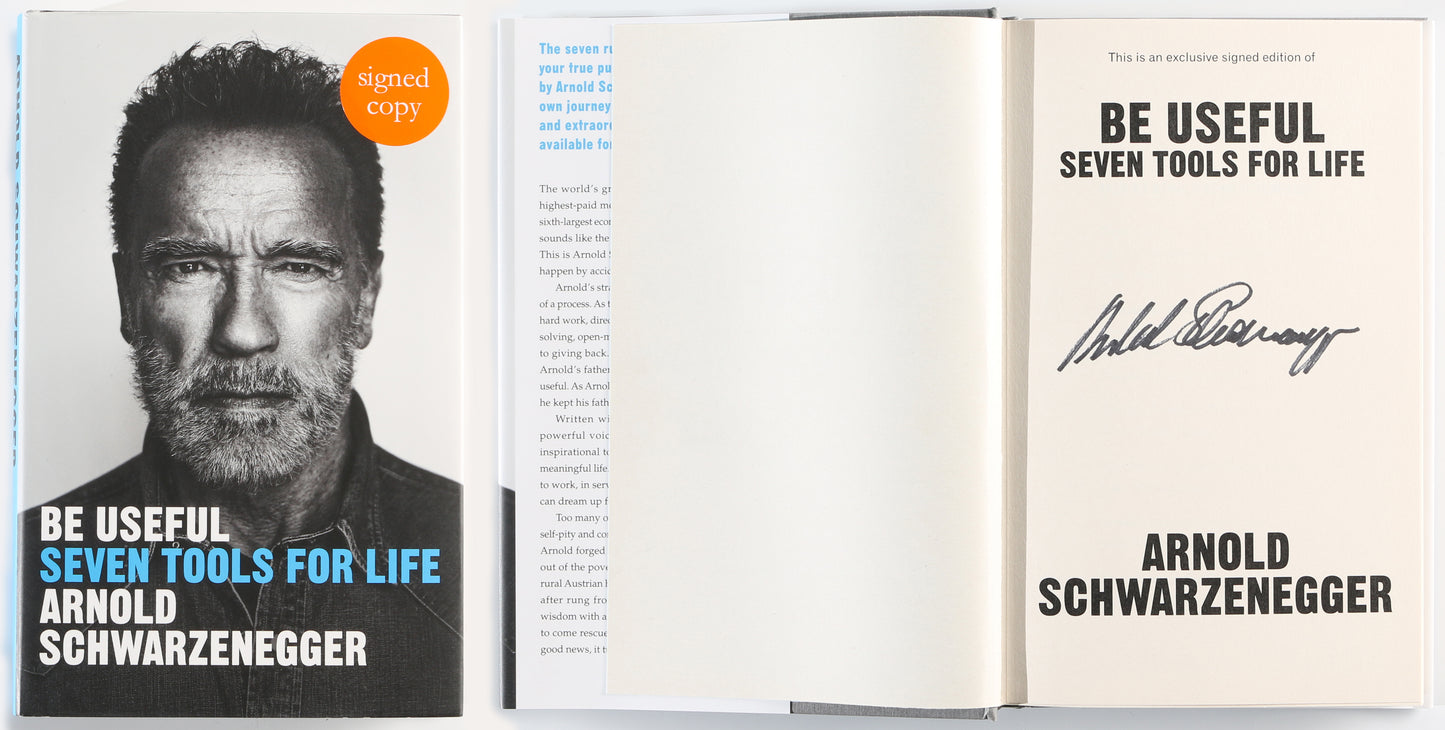 
                  
                    Be Useful: Seven Tools for Life Hardcover Book Signed by Terminator & Predator Actor / Author: Arnold Schwarzenegger
                  
                