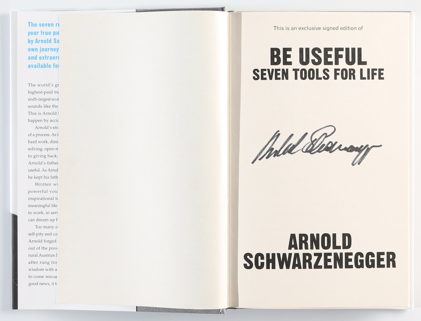 
                  
                    Be Useful: Seven Tools for Life Hardcover Book Signed by Terminator & Predator Actor / Author: Arnold Schwarzenegger
                  
                