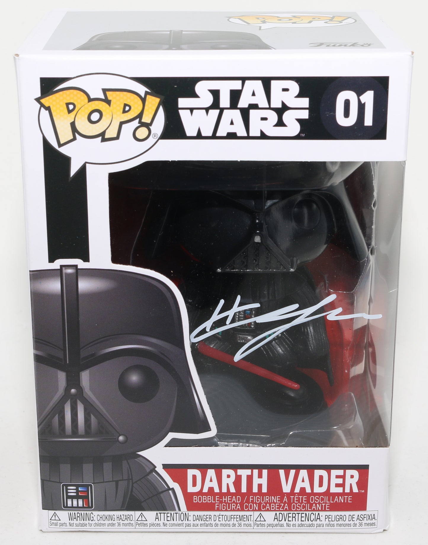 
                  
                    Hayden Christensen as Darth Vader in Star Wars (SWAU) Signed Funko POP! #01
                  
                