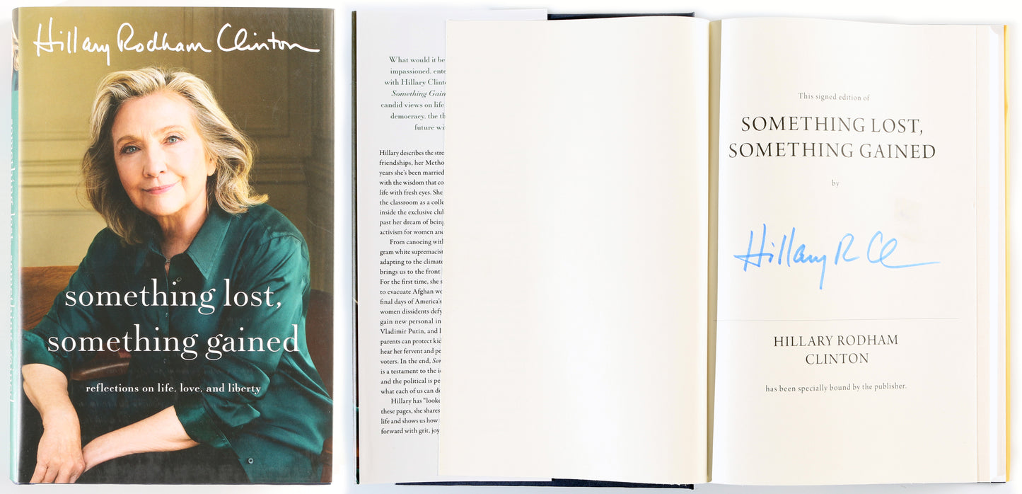 
                  
                    Something Lost, Something Gained Hardcover Book Signed by Politician / Author: Hillary Clinton
                  
                