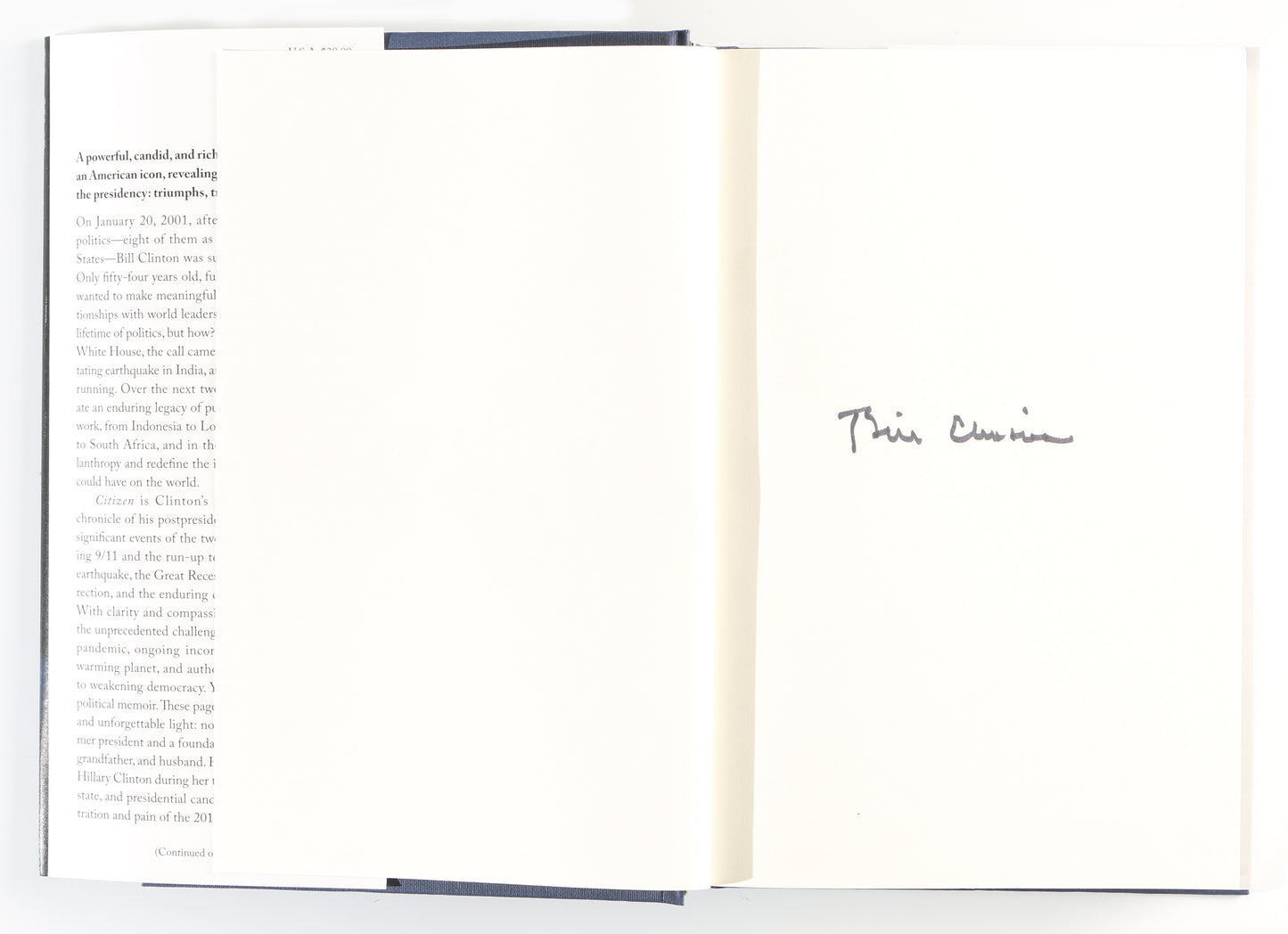 
                  
                    Citizen Hardcover Book Signed by President / Author: Bill Clinton
                  
                