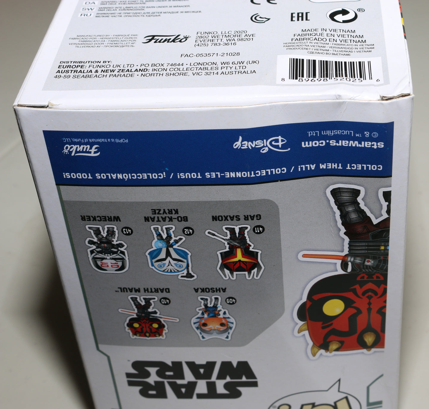 
                  
                    Sam Witwer as Darth Maul in Star Wars: The Clone Wars (SWAU) Signed Funko POP! #410 with Character Name
                  
                