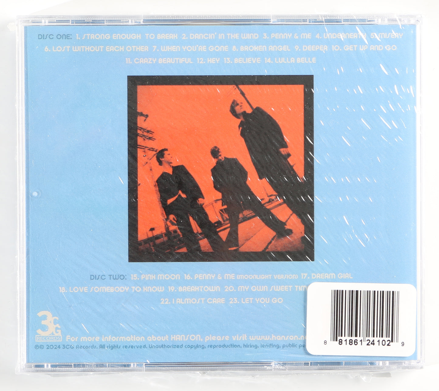 
                  
                    Hanson: Underneath: Complete CD Album Cover Signed by Taylor Hanson, Zac Hanson, & Isaac Hanson
                  
                