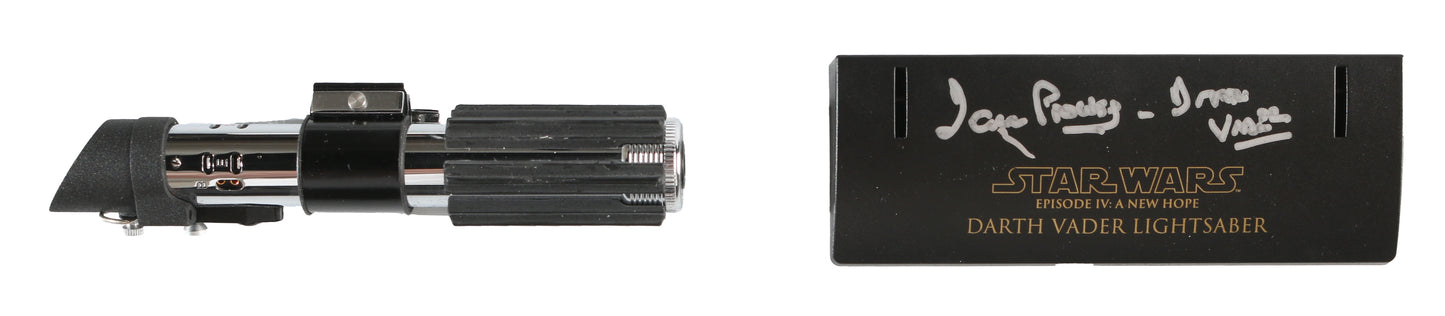 
                  
                    Dave Prowse as Darth in Star Wars: A New Hope Master Replicas Scaled Prop Replica Mini Lightsaber
                  
                