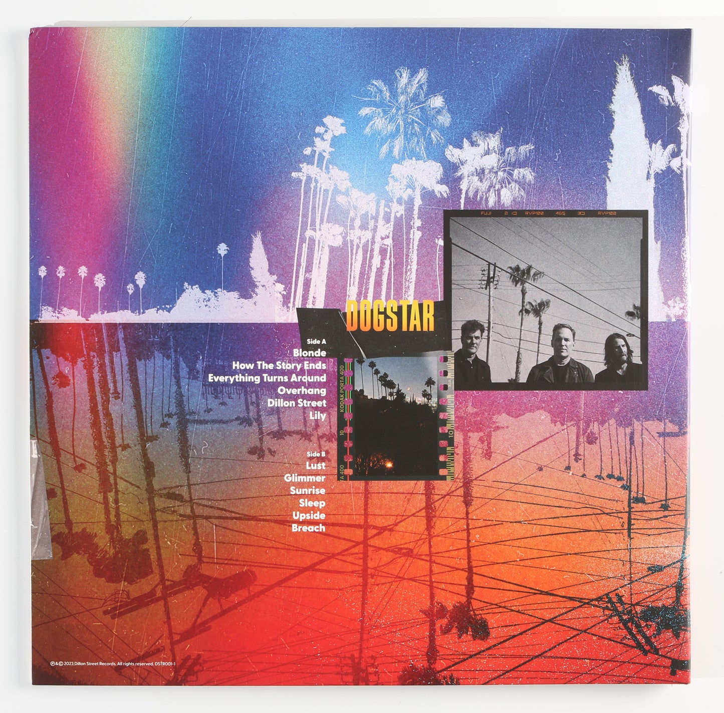 
                  
                    Dogstar: Somewhere Between the Power Lines & Palm Trees LP 12" Vinyl Record Insert Band Signed by Keanu Reeves, Robert Mailhouse, & Bret Domrose
                  
                
