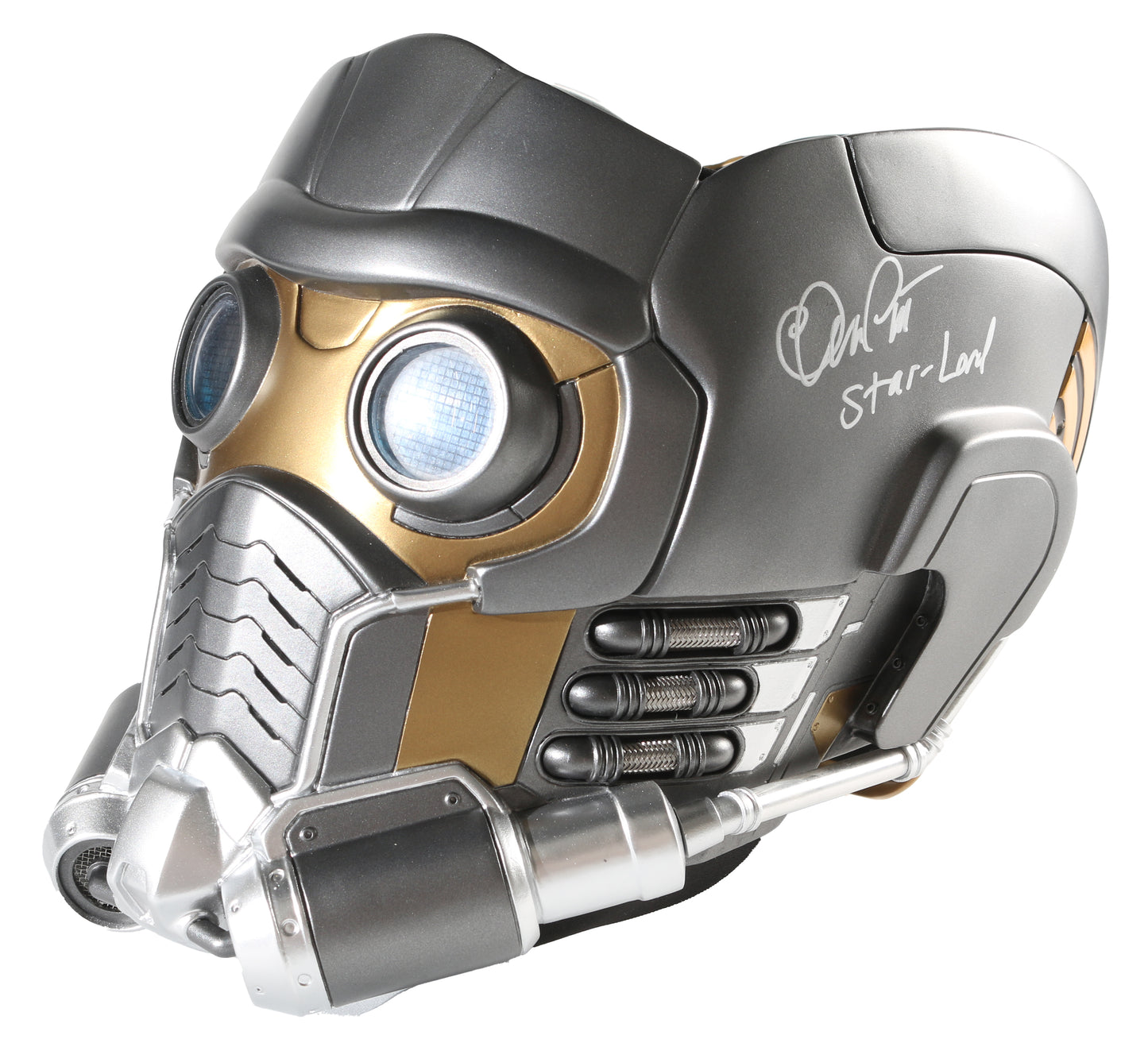 
                  
                    Chris Pratt as Star-Lord in Guardians of the Galaxy (SWAU) Signed EFX Prop Replica Helmet
                  
                