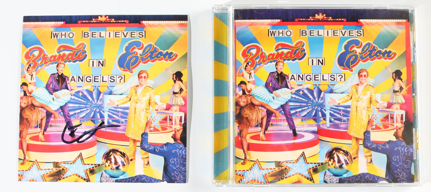 
                  
                    Elton John & Brandi Carlile: Who Believes in Angels? CD Insert Signed by Elton John
                  
                
