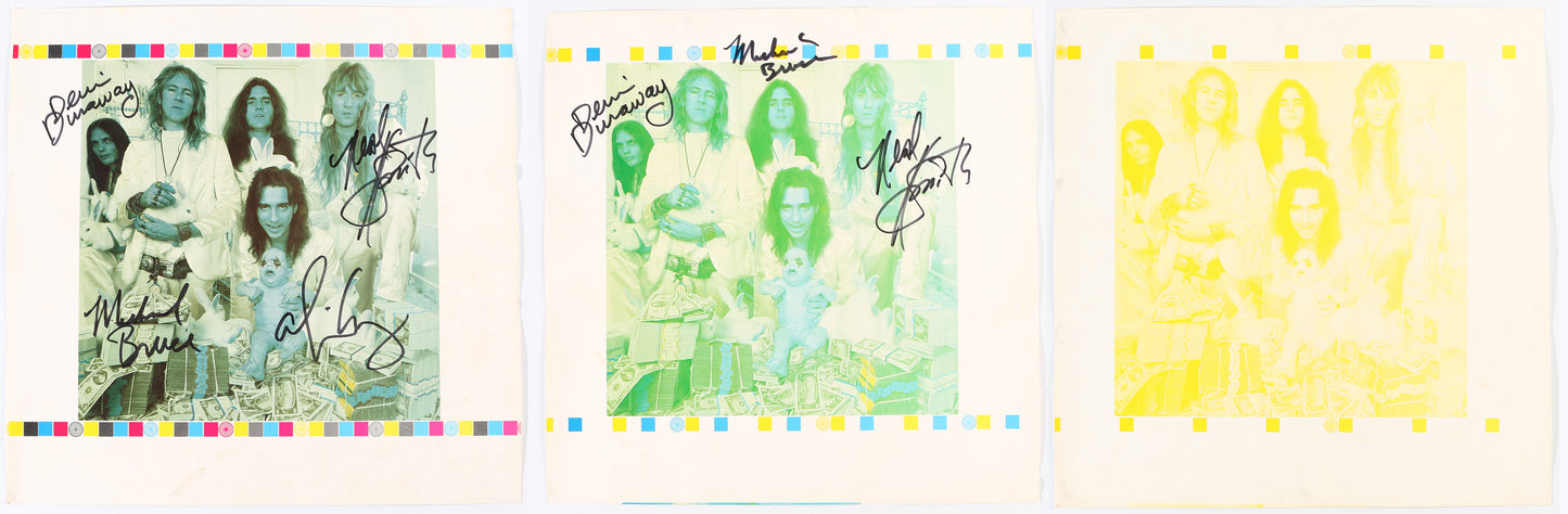 
                  
                    Alice Cooper: Billion Dollar Babies 3pc Test Proof Sheets Band Signed by Alice Cooper, Michael Bruce, Dennis Dunaway, & Neal Smith
                  
                