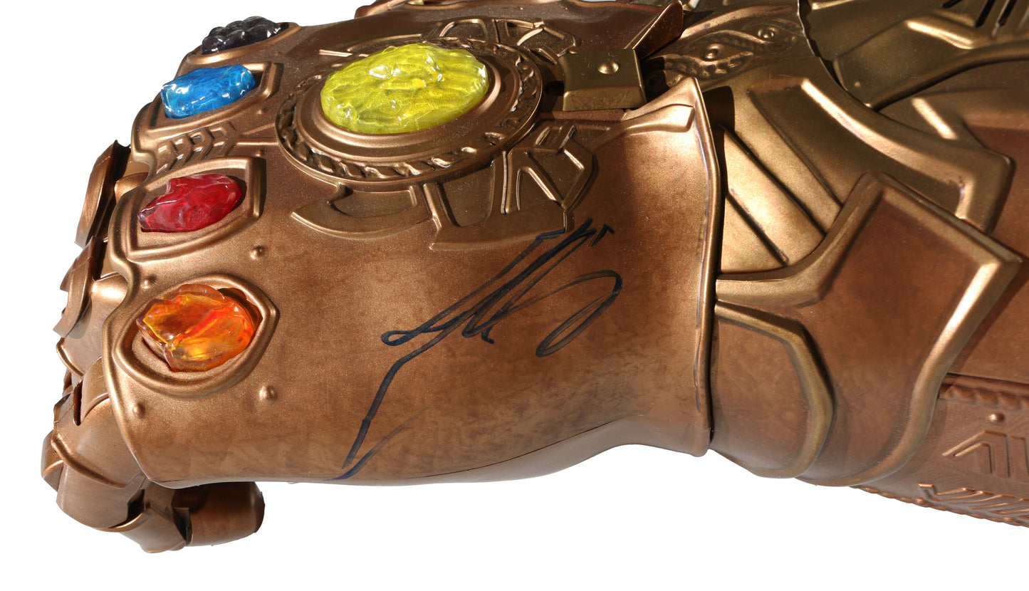 
                  
                    Josh Brolin as Thanos in Avengers: Infinity War / Endgame Signed Hasbro Marvel Legends Prop Replica Infinity Gauntlet
                  
                