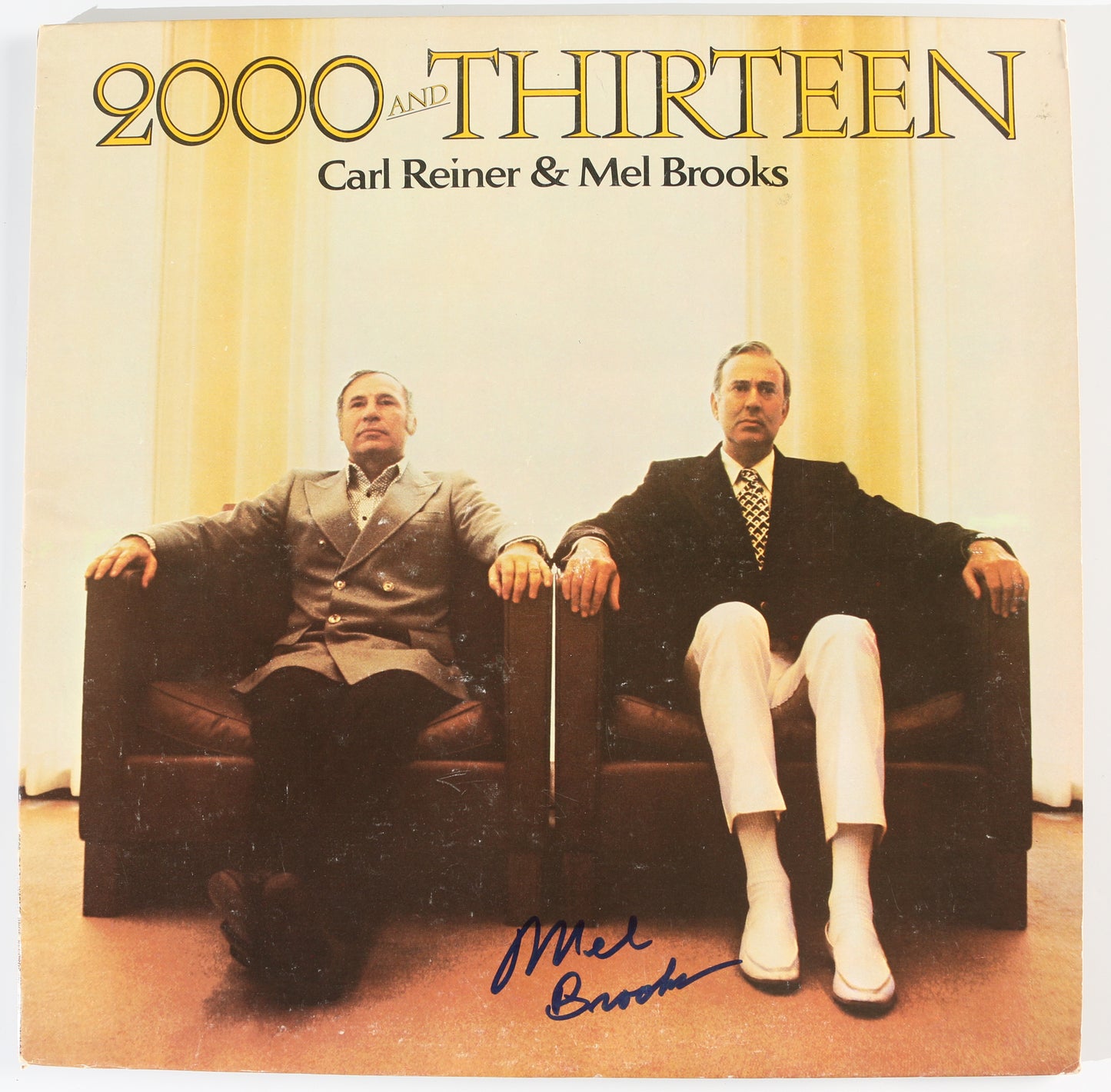 
                  
                    2000 & Thirteen Comedy Album 12" Vinyl Record Sleeve Signed by Mel Brooks
                  
                