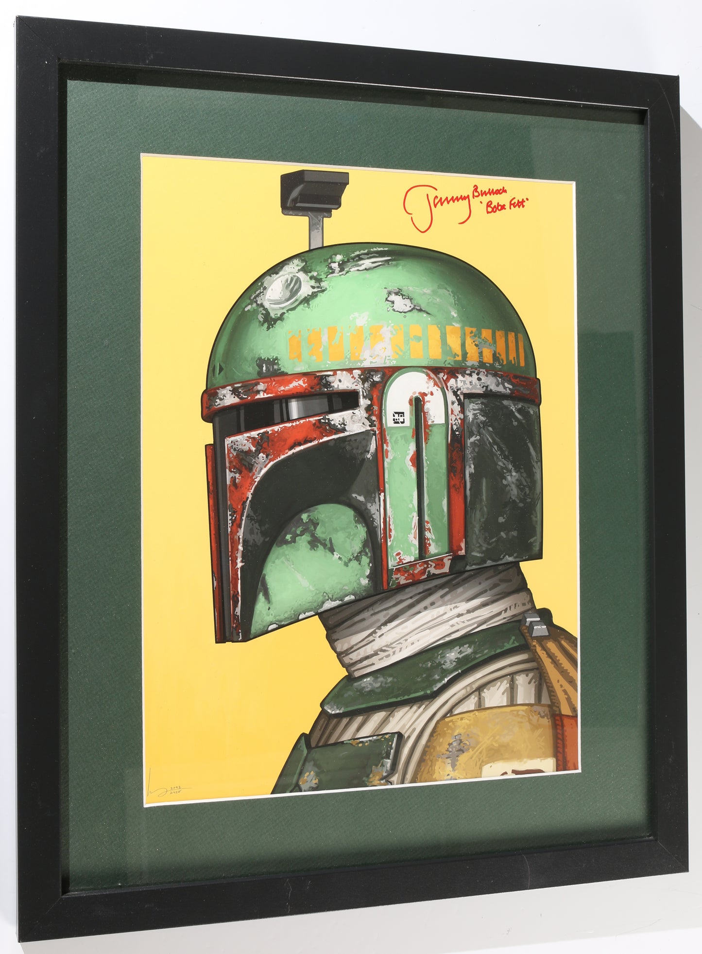 
                  
                    Jeremy Bulloch as Boba Fett in Star Wars: The Empire Strikes Back Framed Signed 12x16 Art Print #2092/2755
                  
                