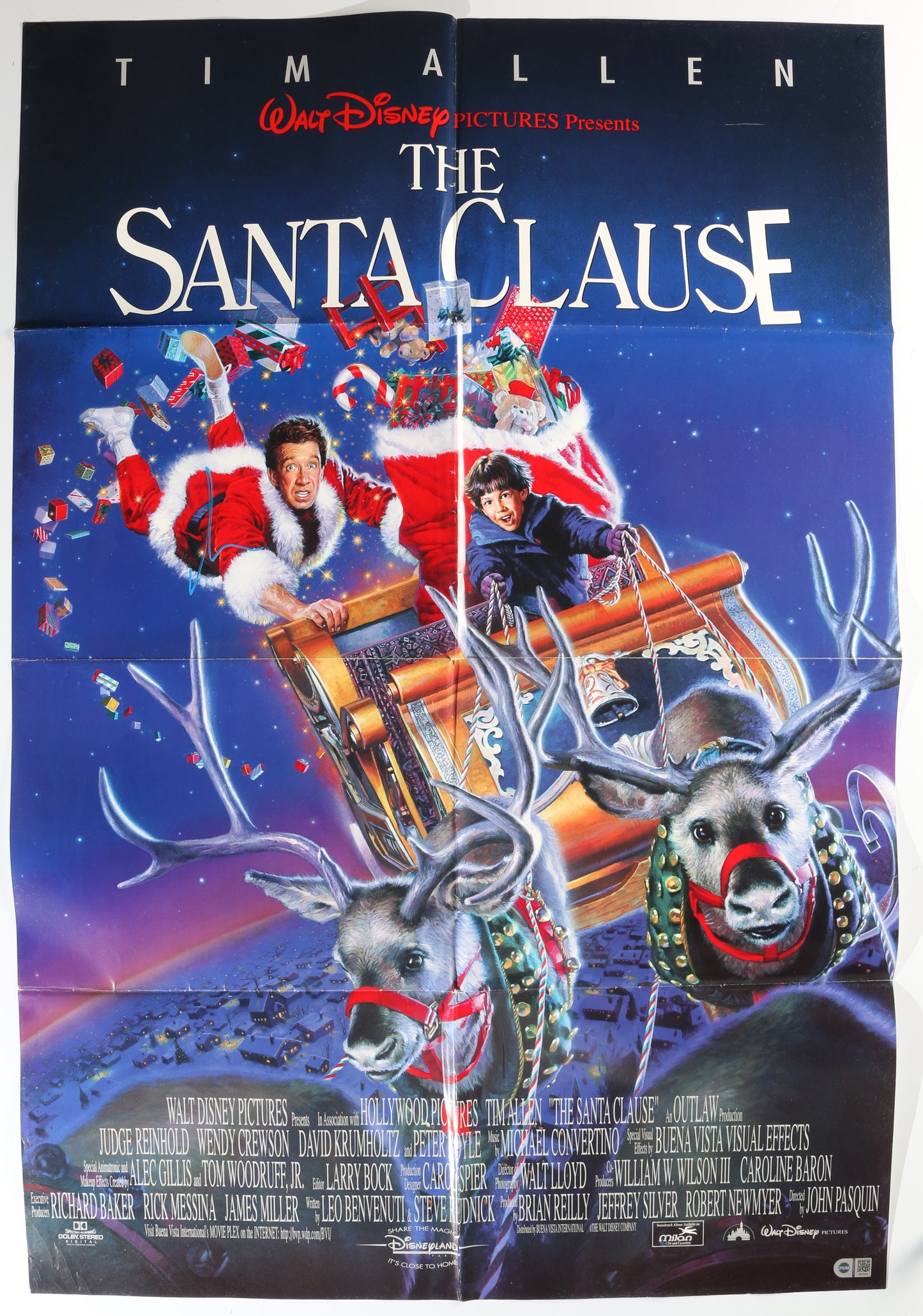 
                  
                    Tim Allen as Scott Calvin / Santa Claus in Disney's The Santa Clause (SWAU) Signed 27x40 Poster
                  
                