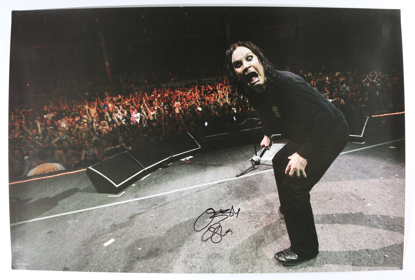 
                  
                    Ozzy Osbourne Lead Singer of Black Sabbath Signed 25x36 Poster
                  
                