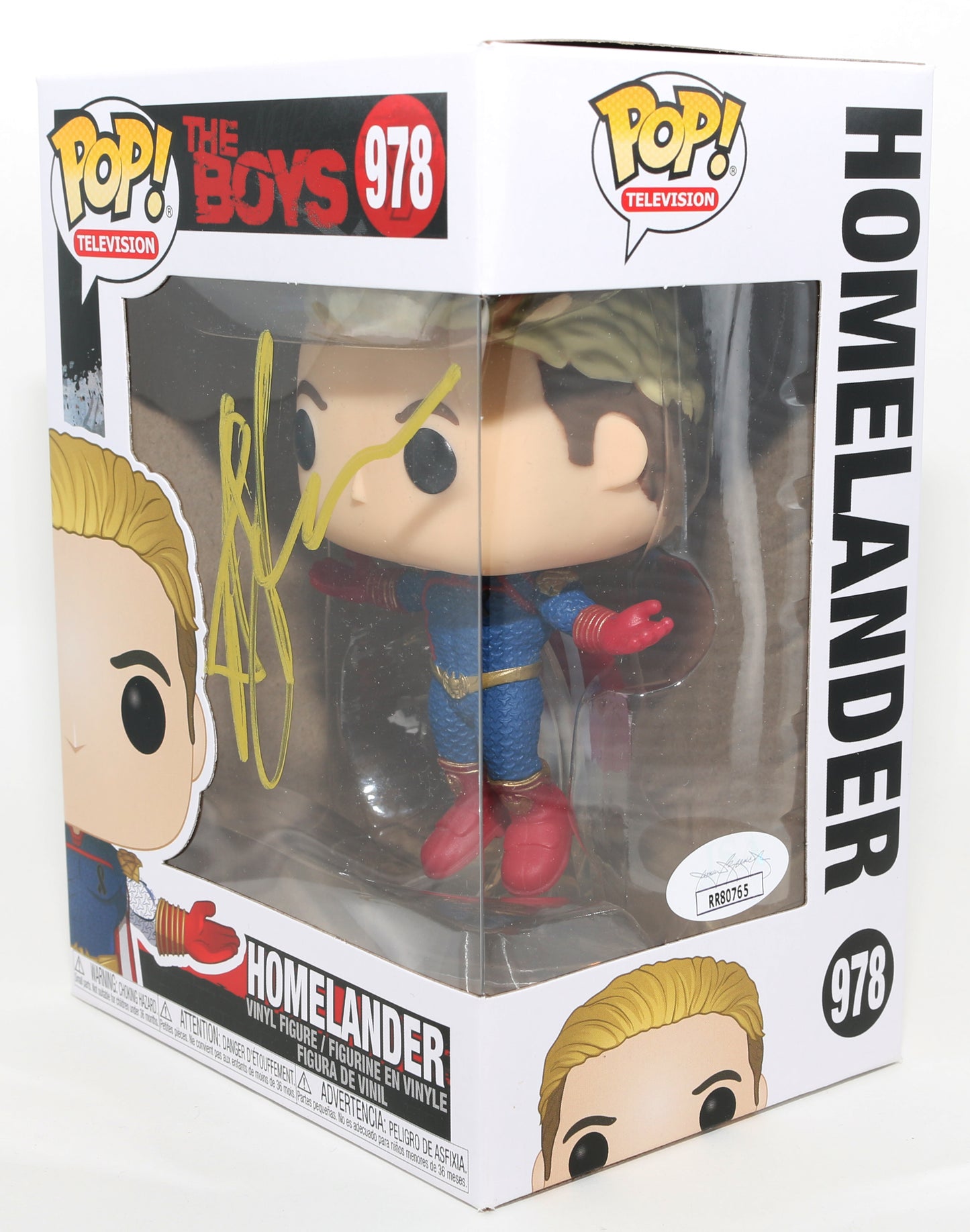 
                  
                    Antony Starr as Homelander in The Boys (JSA) Signed Funko POP! #978
                  
                