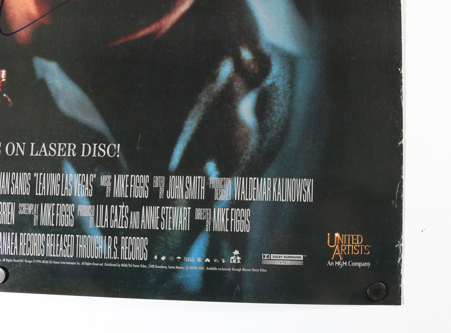 
                  
                    Nicolas Cage as Ben Sanderson & Elisabeth Shue as Sera in Leaving Las Vegas Signed 27x40 Poster
                  
                